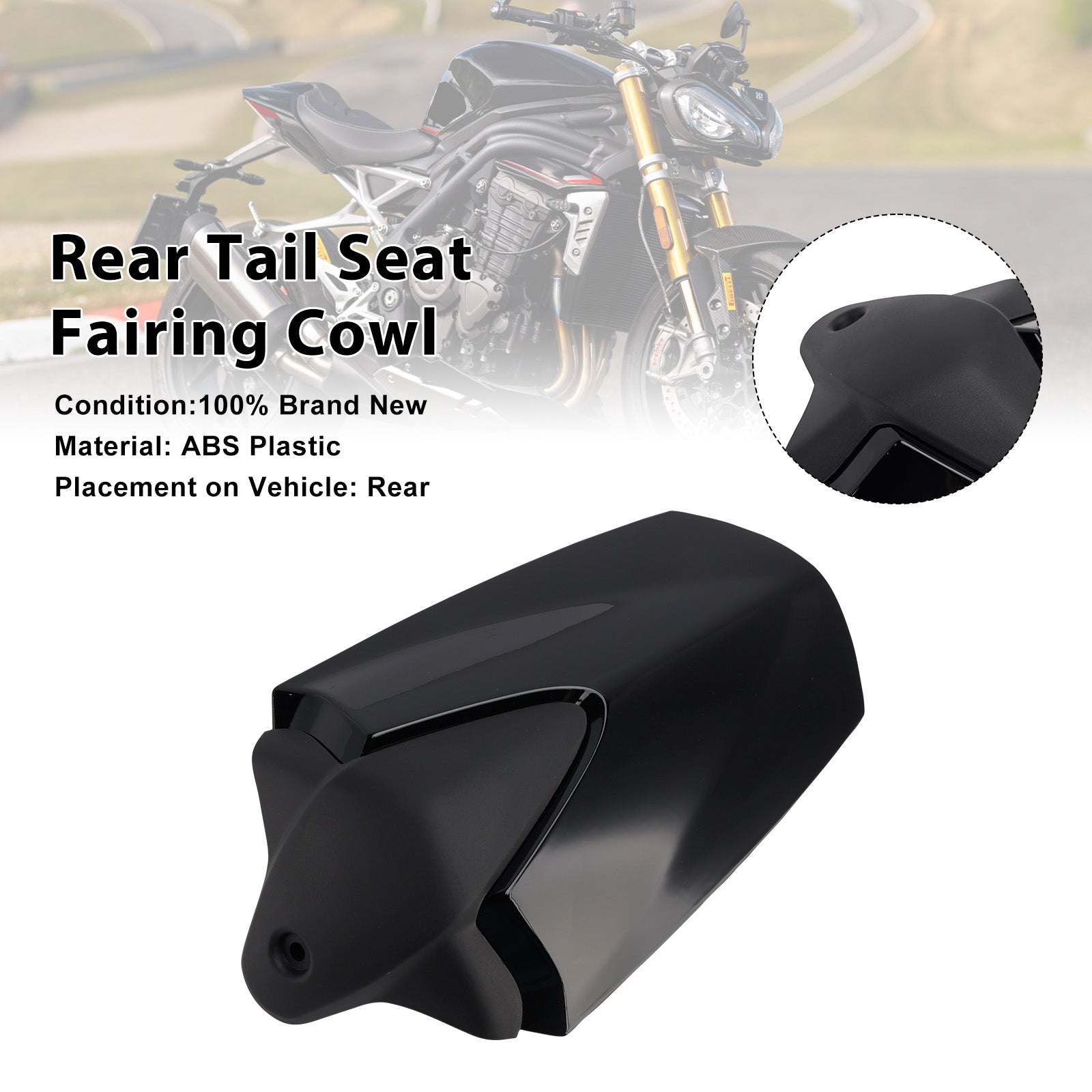 Couvercle de carénage de siège arrière pour Speed ​​Triple 2021 RS 2024 – 1200