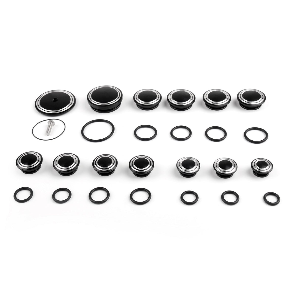 2014-2016 BMW R1200 R NineT CNC 13PCS Black Frame Hole Caps Plug Cover Generic