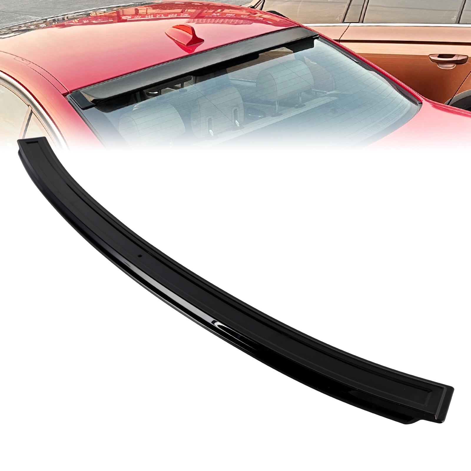 2004-2013 BMW 3 Series Saloon E90 M3 Saloon E90 models Gloss Black Rear Roof Spoiler Window Wing