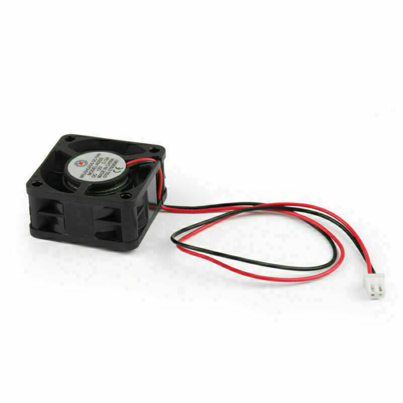 2 4020s DC PC 40x40x20mm SQ Pin Fan Computer Wire 0.13A 12V Brushless Cooling