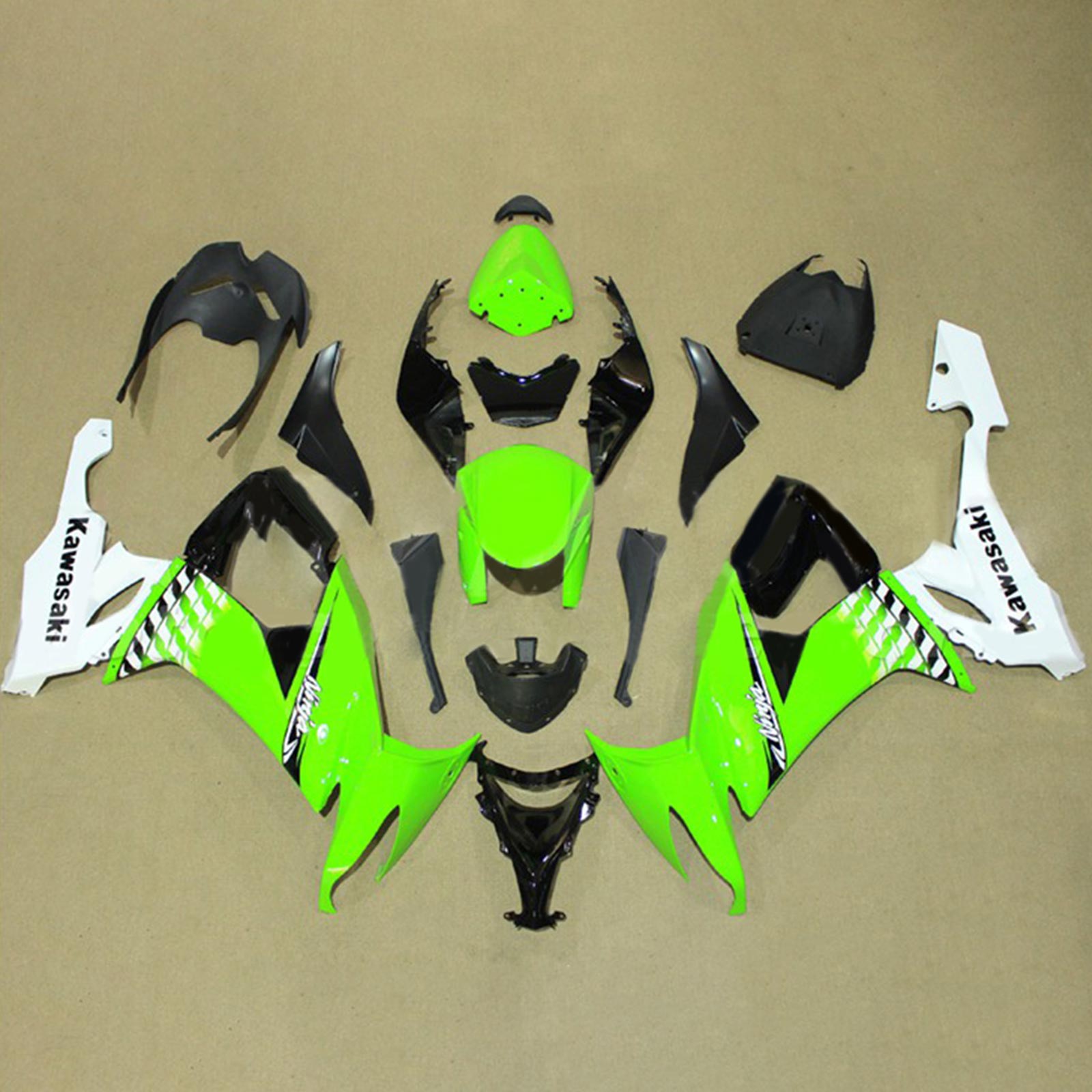 2008-2010 Kawasaki ZX10R Injektion Fairing Kit Bodywork Plastic ABS#127