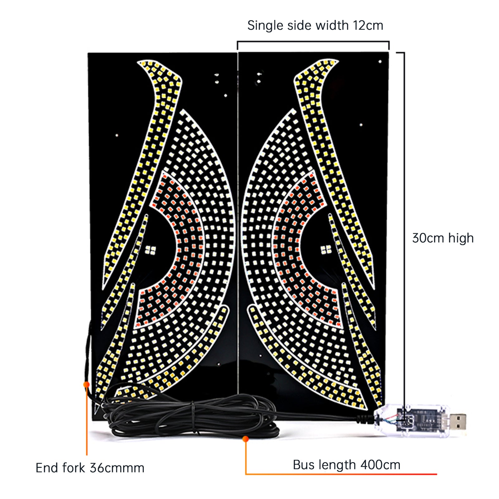 LED-scherm Devil's Eye Car Eye Light Truck Dynamisch LED-licht