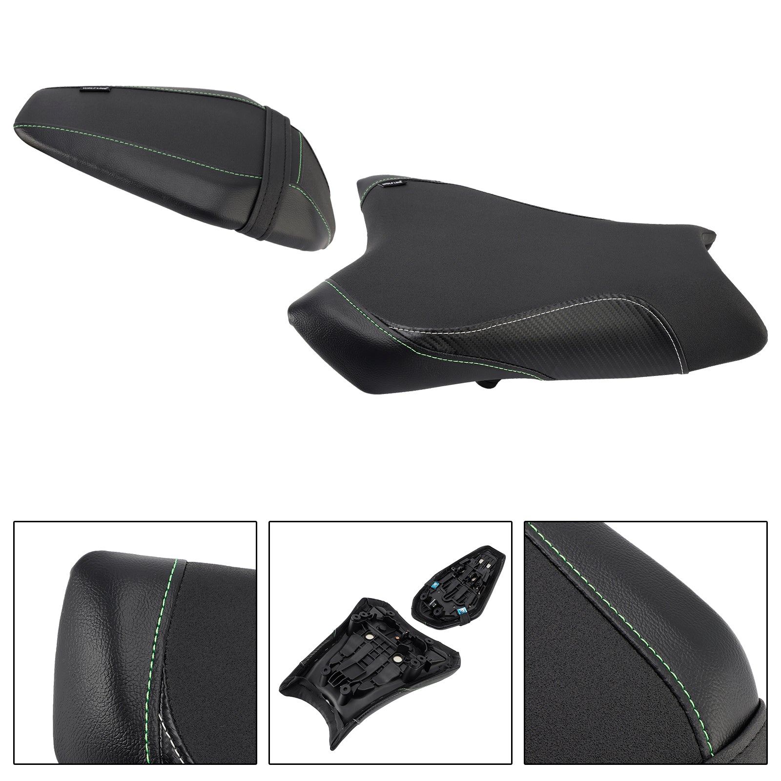 Lower Front W/ Rear Seat Driver Pillion Black2 For Bmw R1300Gs R 1300 Gs 24-25