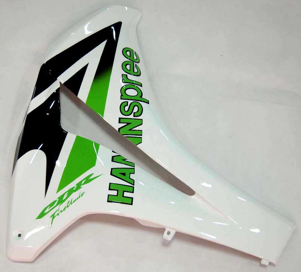 2008-2011 Honda CBR 1000 RR White Green Hannspree Racing Fairings Generic