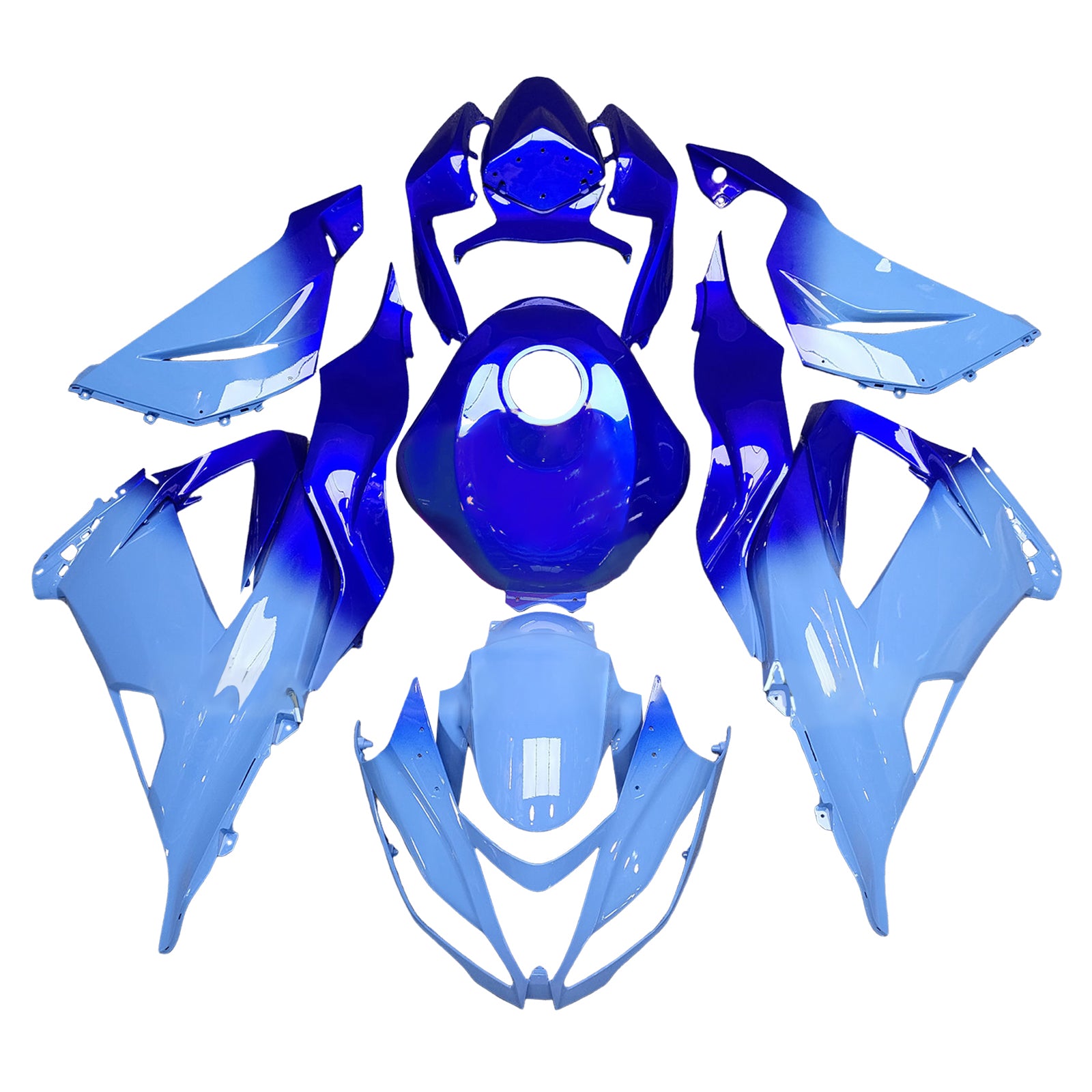 Kit de carénage injection de carrosserie en plastique ABS FAX pour Kawasaki ZX6R 636 2013-2018