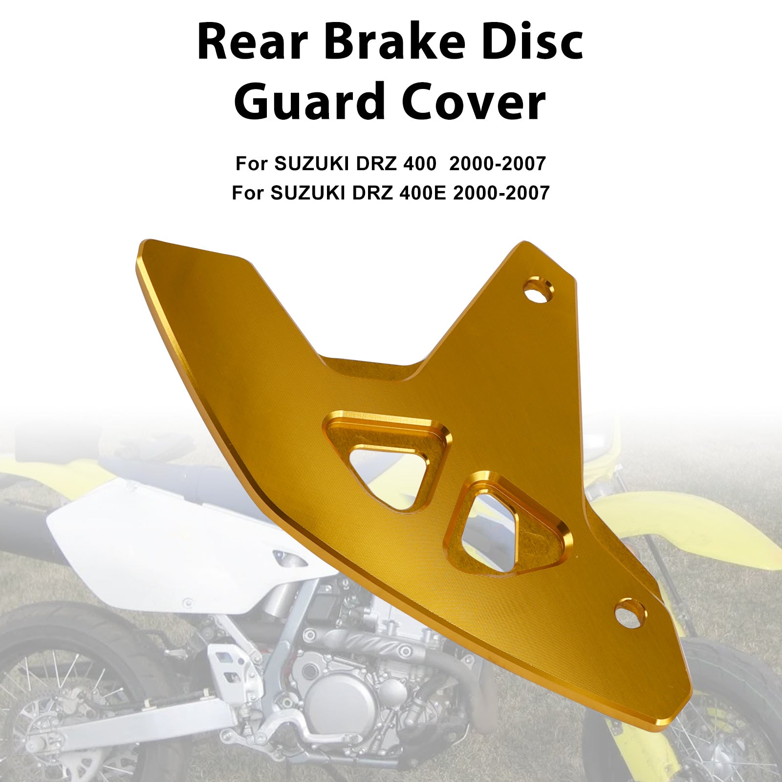 Achterremschijfbeschermer voor Suzuki DR-Z400SM 2000-2024 DRZ400/S/E