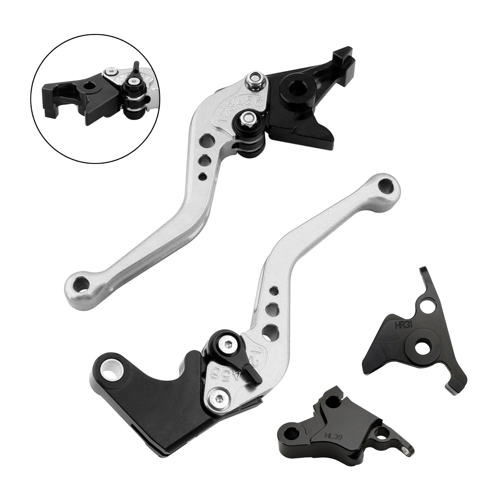 Nouveau levier de frein d'embrayage court adapté pour CFMOTO 450SS 450SR 21-23 450NK 23-24