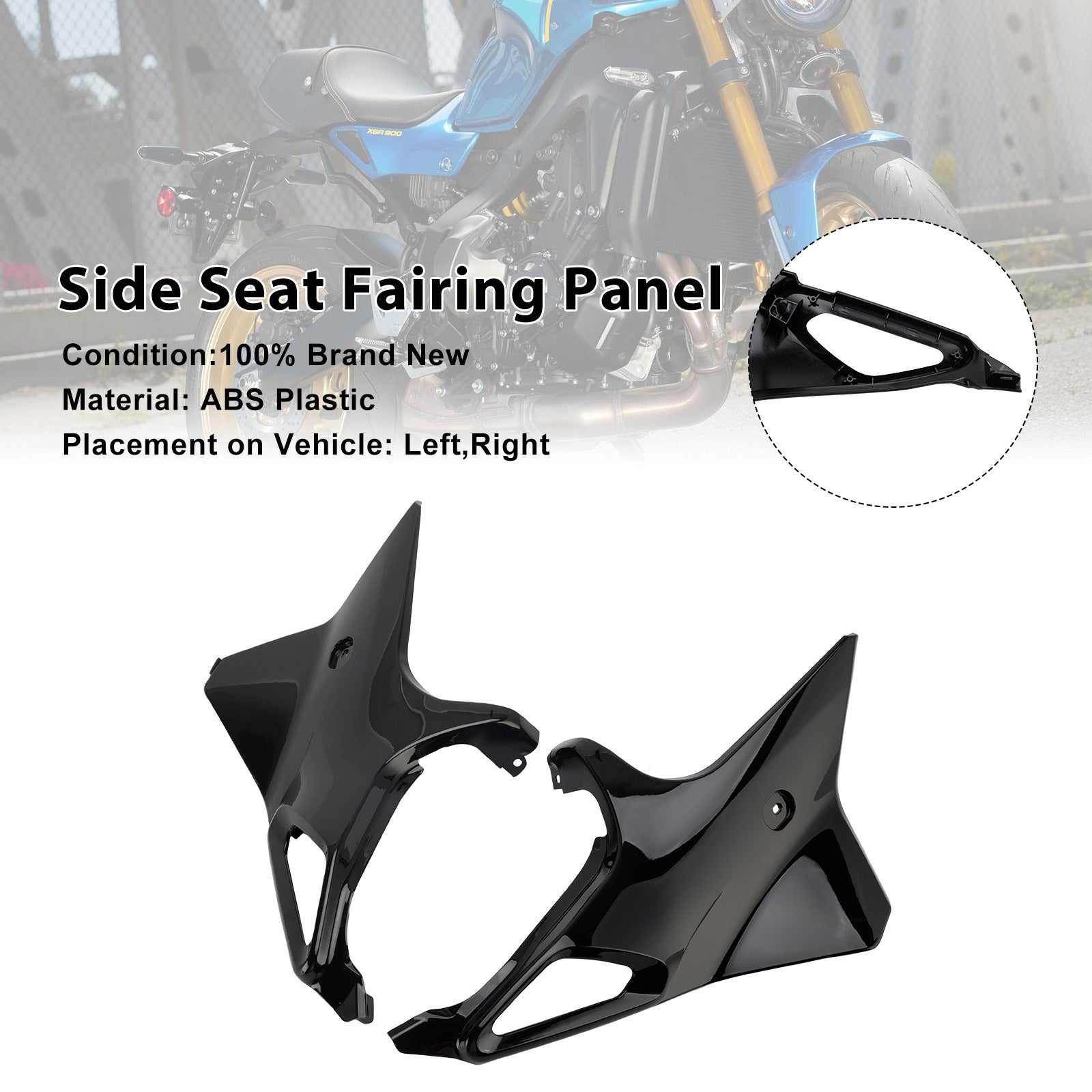 Capot de panneau de carénage de siège latéral Yamaha XSR 900 XSR900 2022-2025