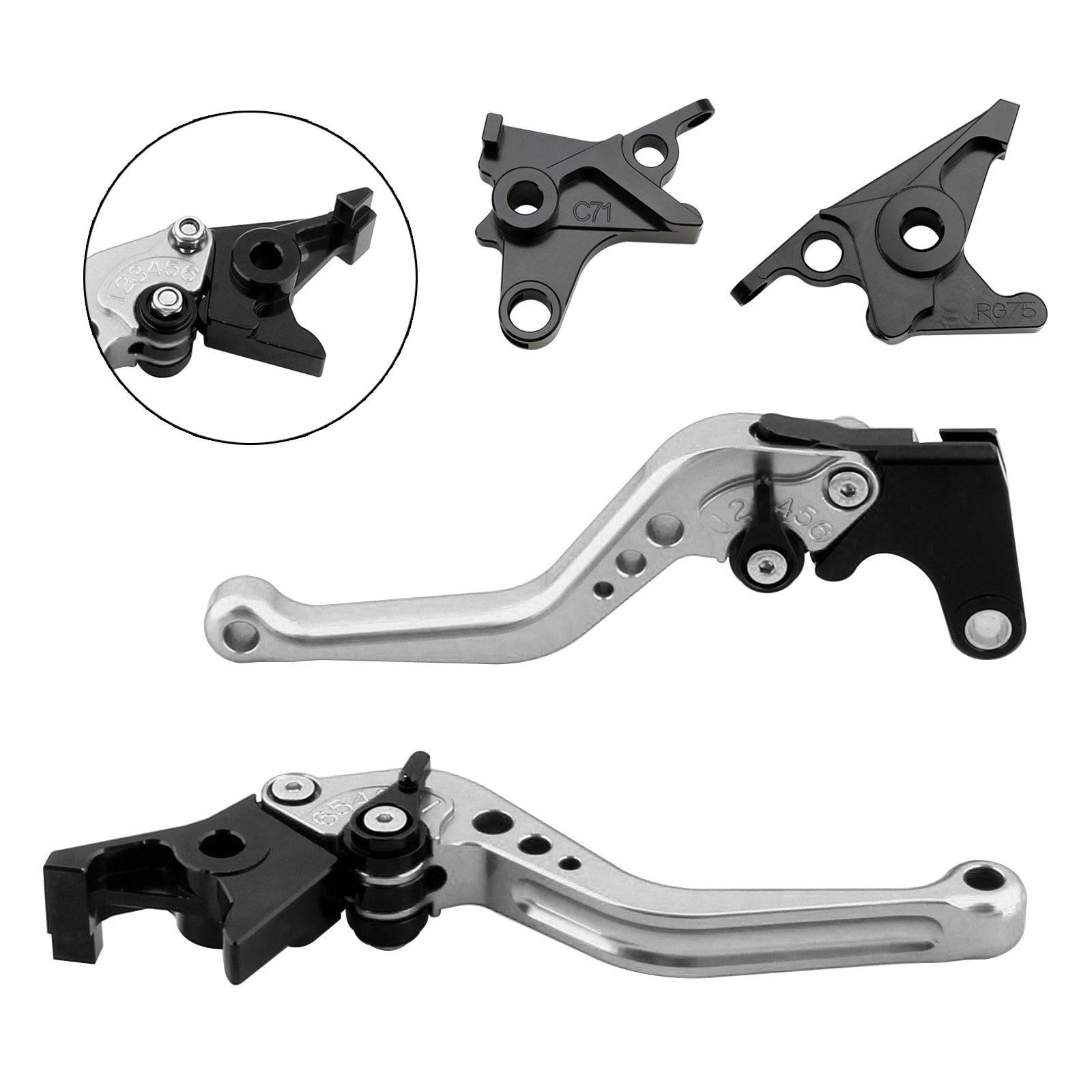 Ny kort clutchbremsespak passform for BMW R Nine T /Pure /Racer 2017-2023