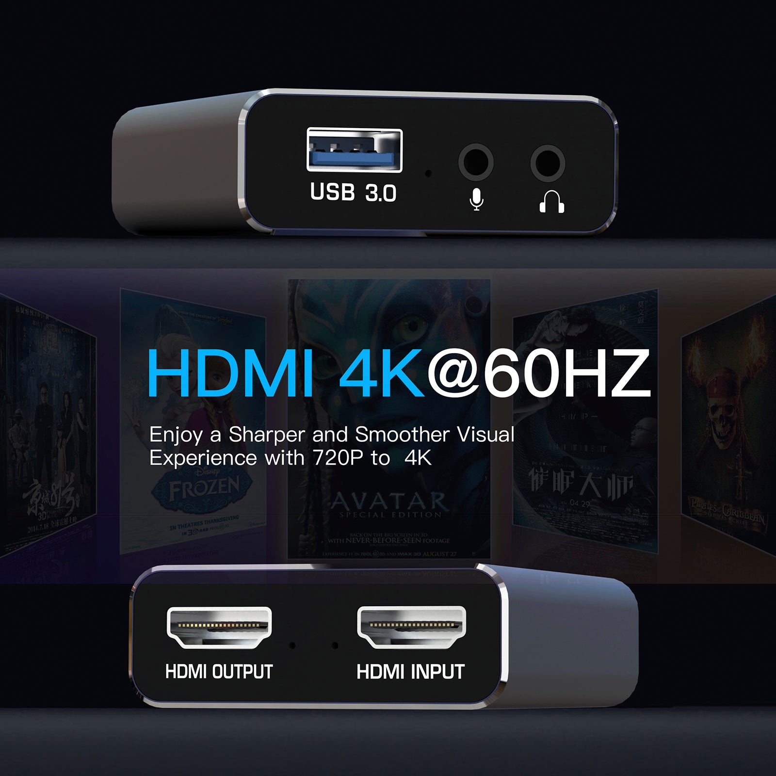 HDMI-acquisitiekaart 4K Video Live Set-top Box Opname Audio-acquisitie