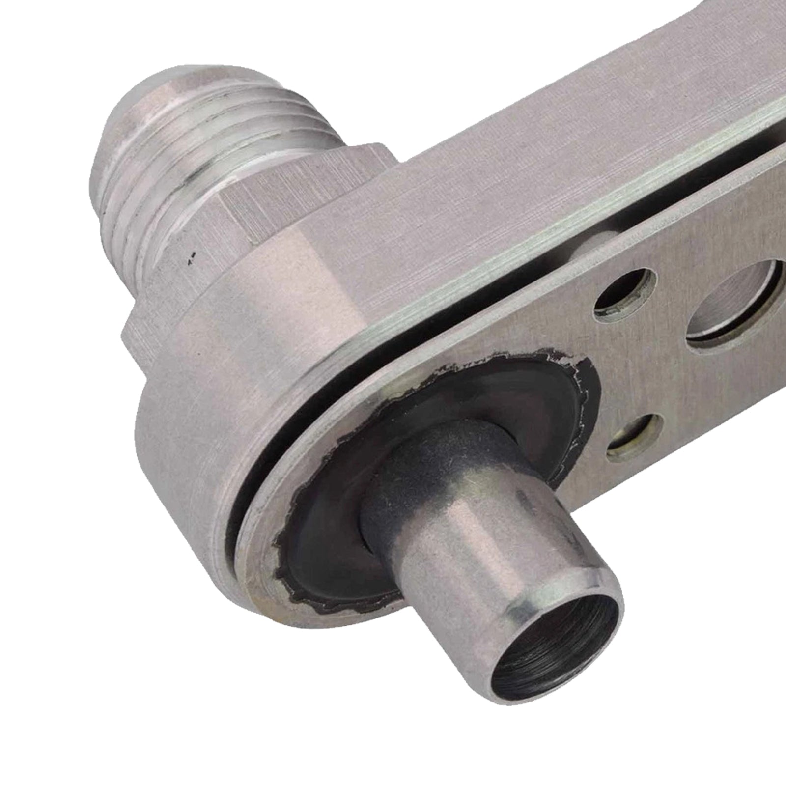 6L80E 6L90E 8L90E Transmission Cooler Line Adapter Plate with 8AN Fittings Seal