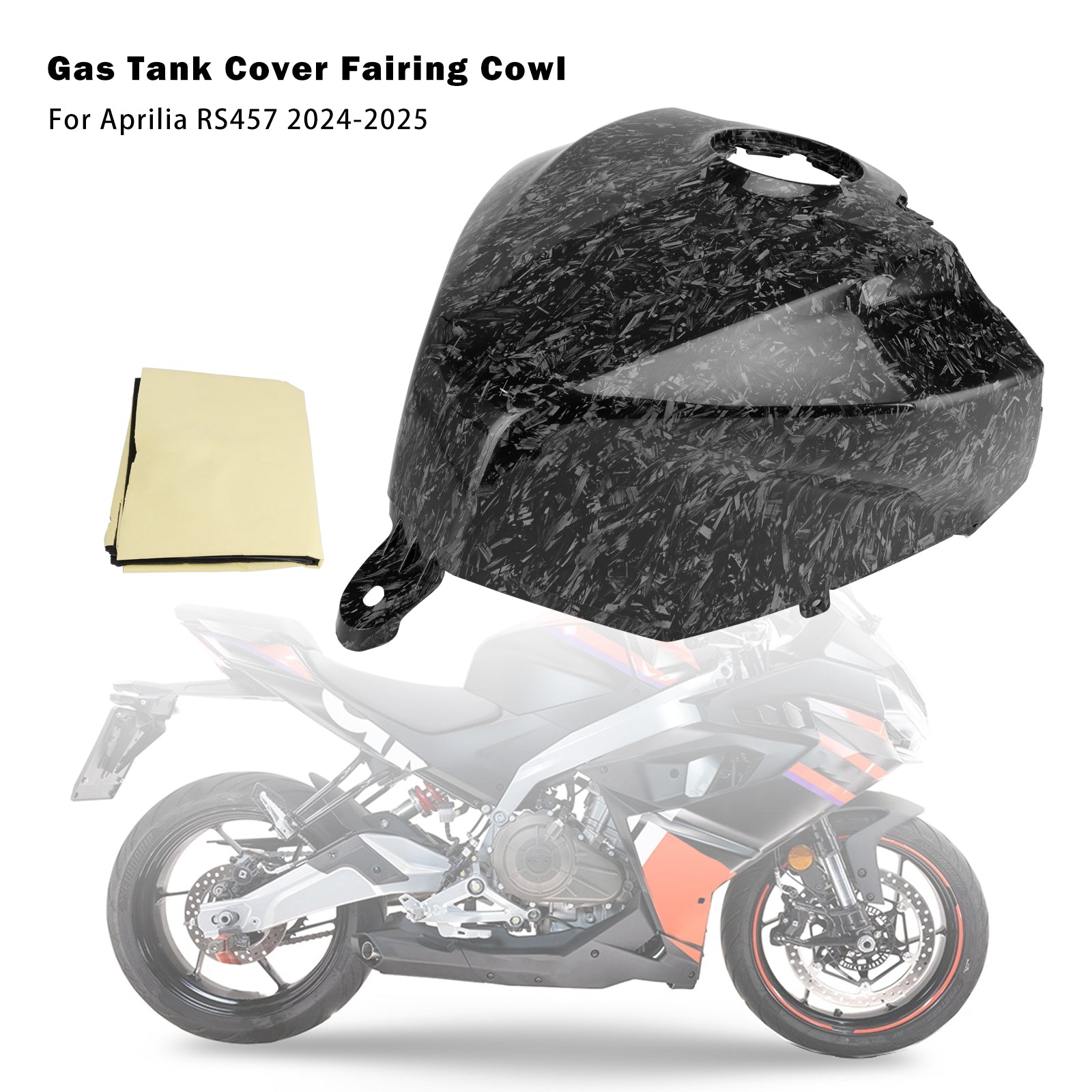 2024-2025 Aprilia RS457 RS 457 cubierta de tanque de gasolina embellecedor carenado