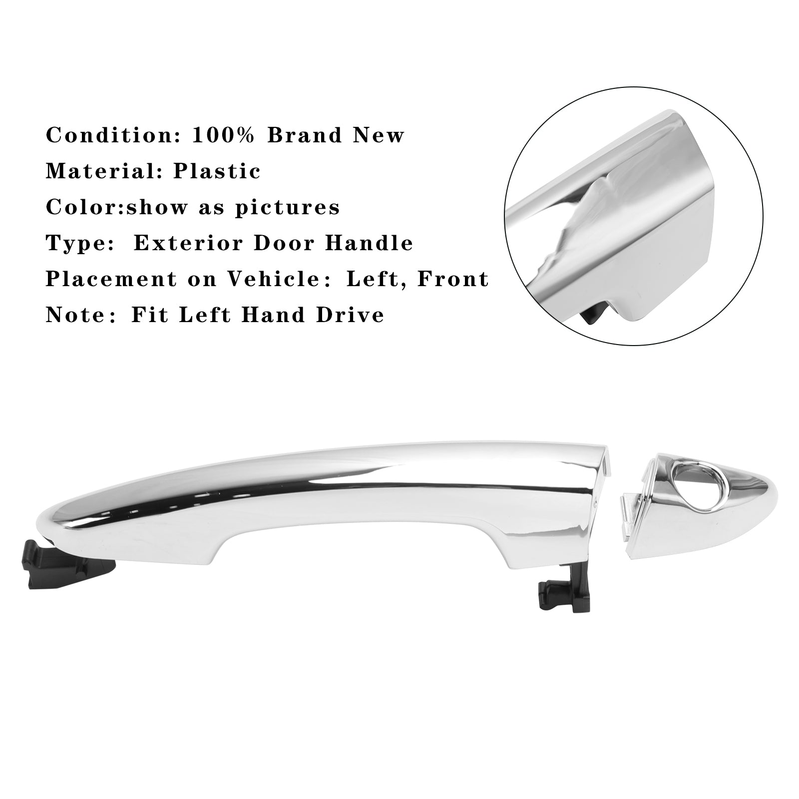 Exterior Door Handles Front Driver Left Side Hand For Hyundai Sonata 2015-2019 15759578 82651C1110