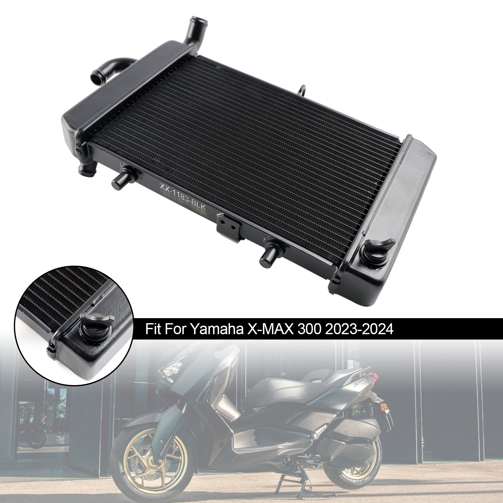 Refroidisseur de moteur de refroidissement de radiateur Yamaha X-MAX 300 XMAX 2023-2024