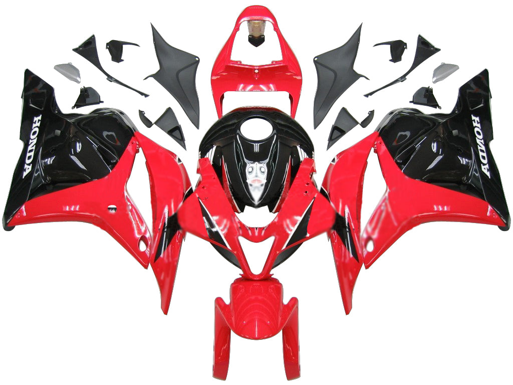 2009-2012 Honda CBR 600 RR rood en zwart Honda CBR Racing stroomlijnkappen algemeen