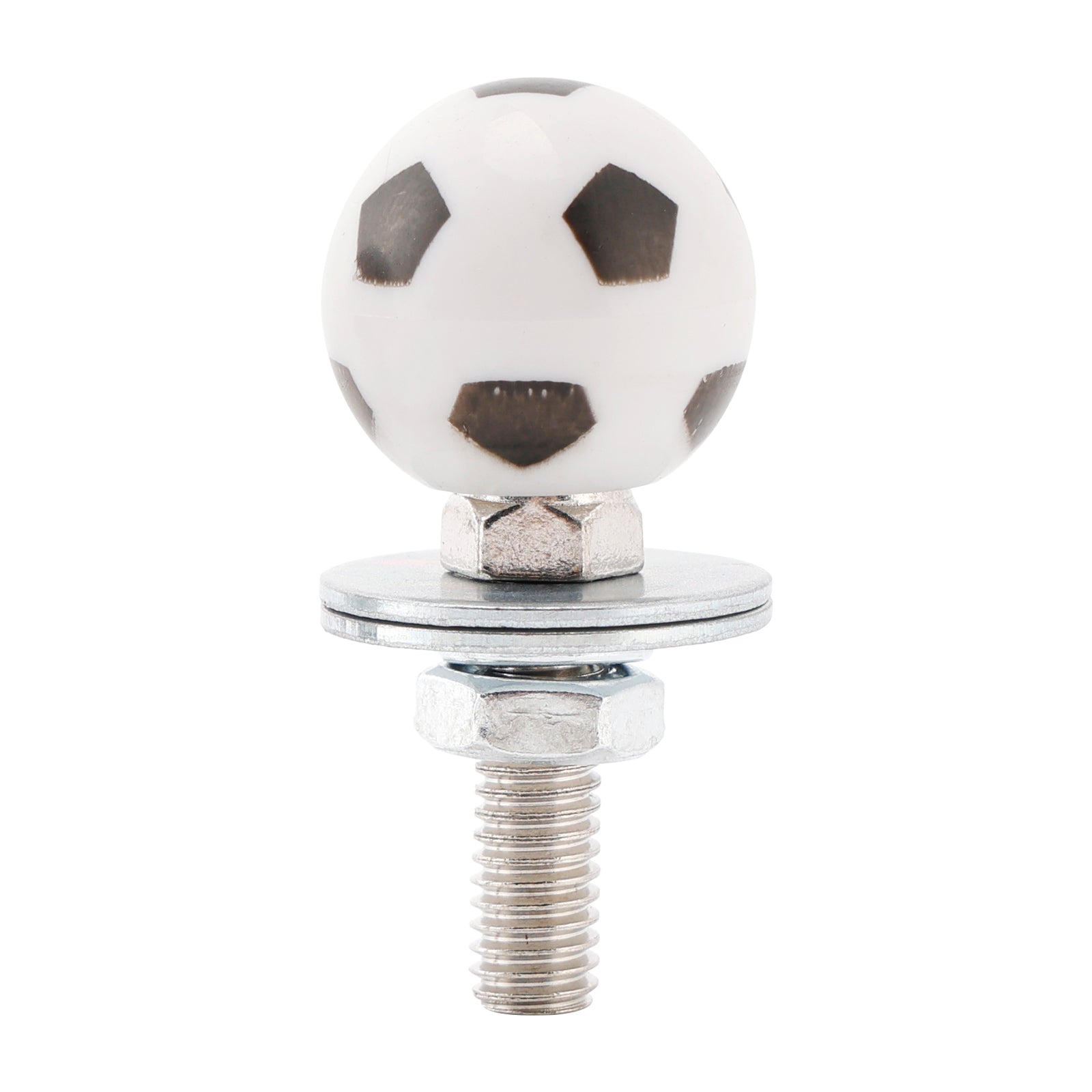 M6 Plastic Custom Head Soccer License Plate Frame Screws Bolts Hardware X4