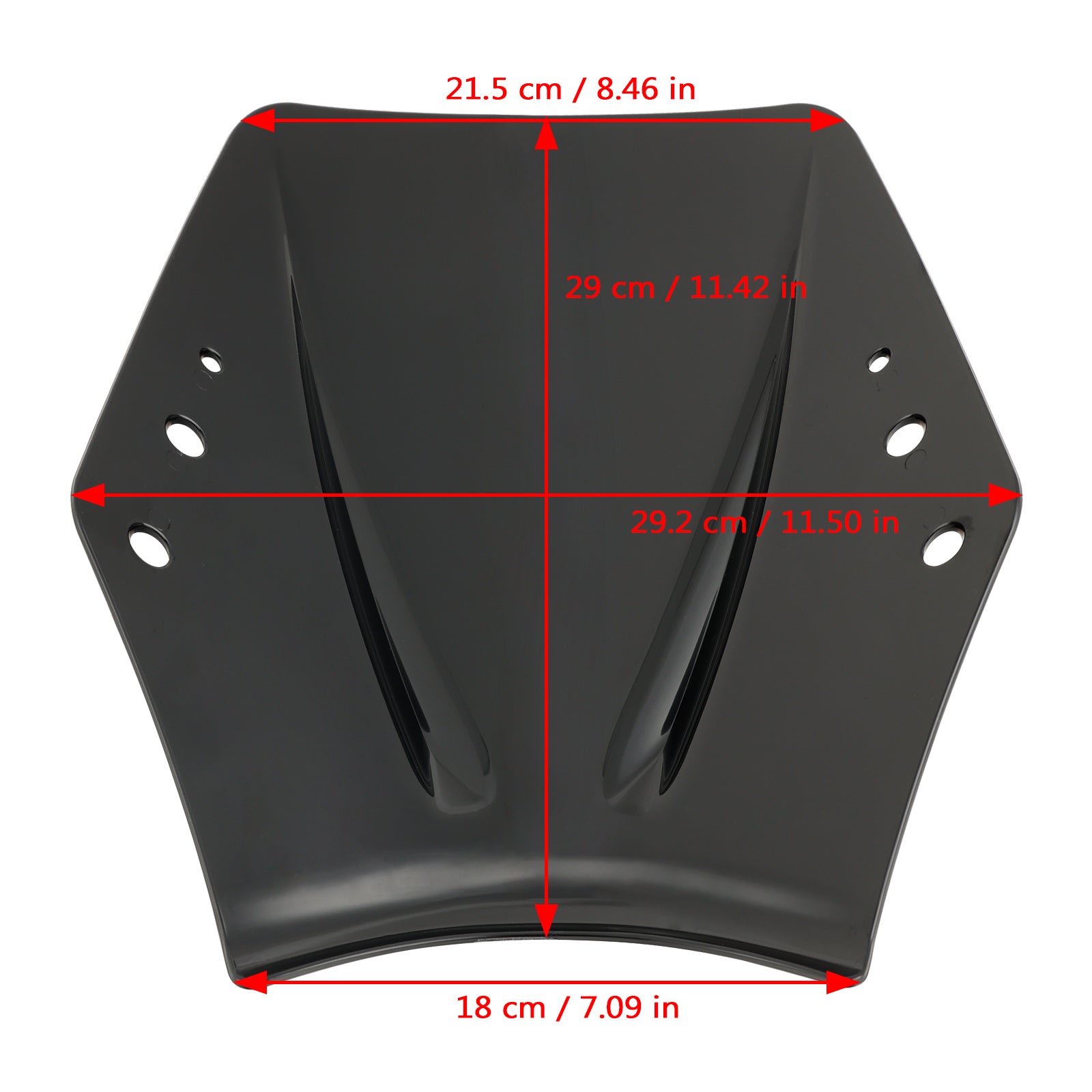 Moto avec guidon 22mm / 7/8 "pare-brise pare-brise universel