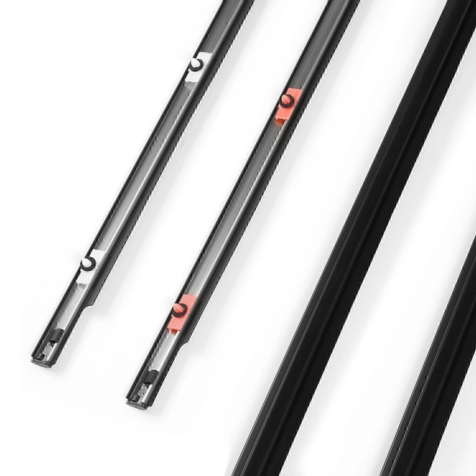 4PCS Window Moulding Trim Seal Belt Weatherstrip For Toyota FJ Cruiser 2007-2014