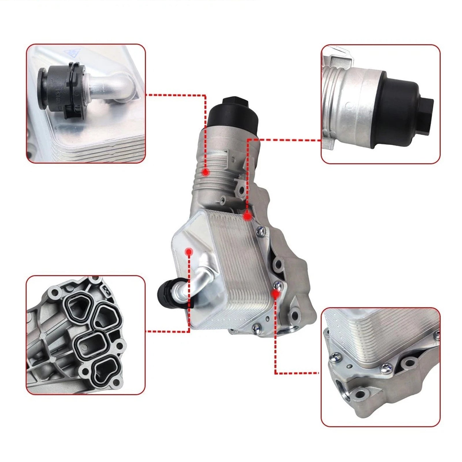 For BMW X1 L3 L4 1.5L 2.0L 2020-2022 Engine Oil Cooler Filter Housing 11428661958