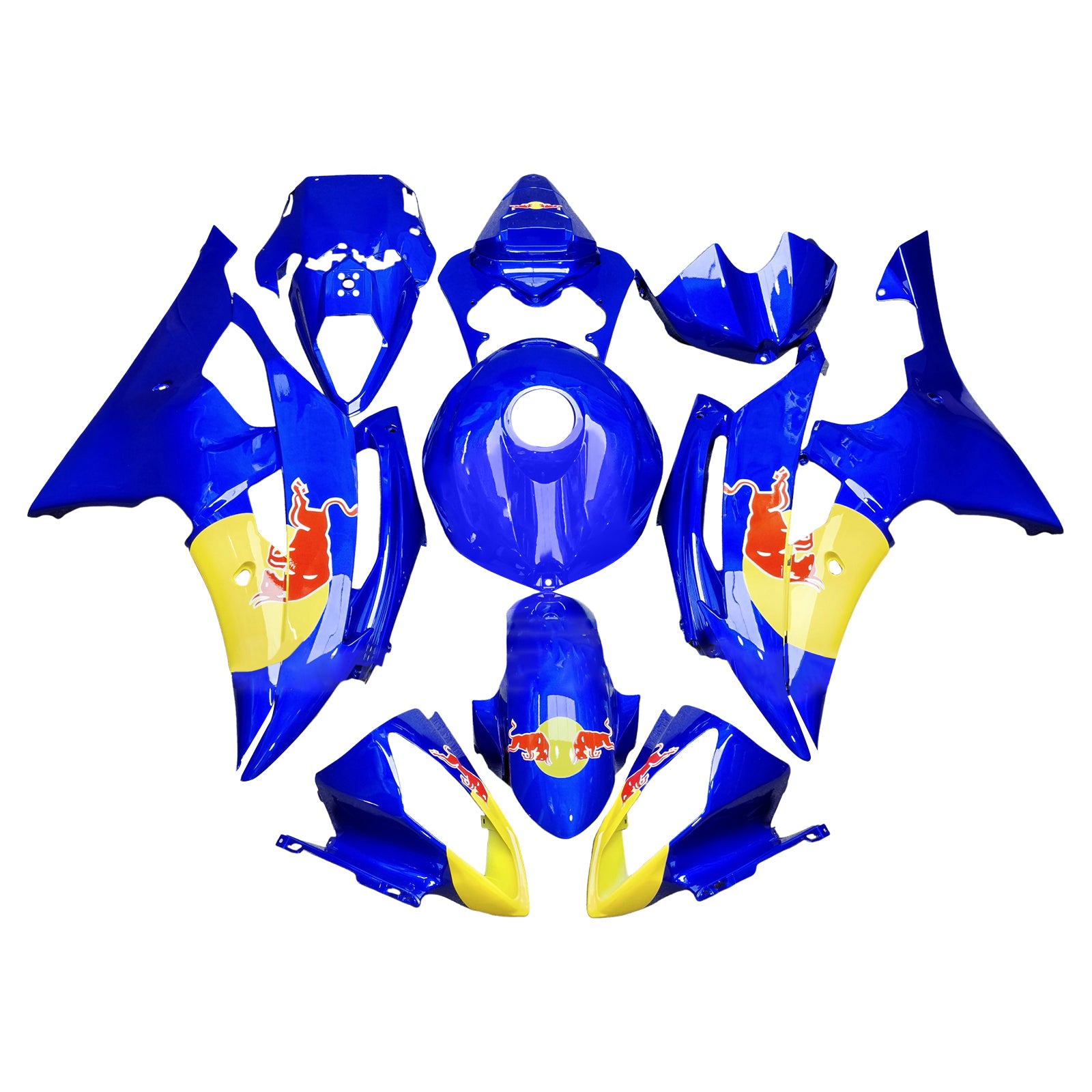 Kit de carénage d'injection carrosserie plastique ABS pour Yamaha YZFR6 YZF-R6 2008-2016