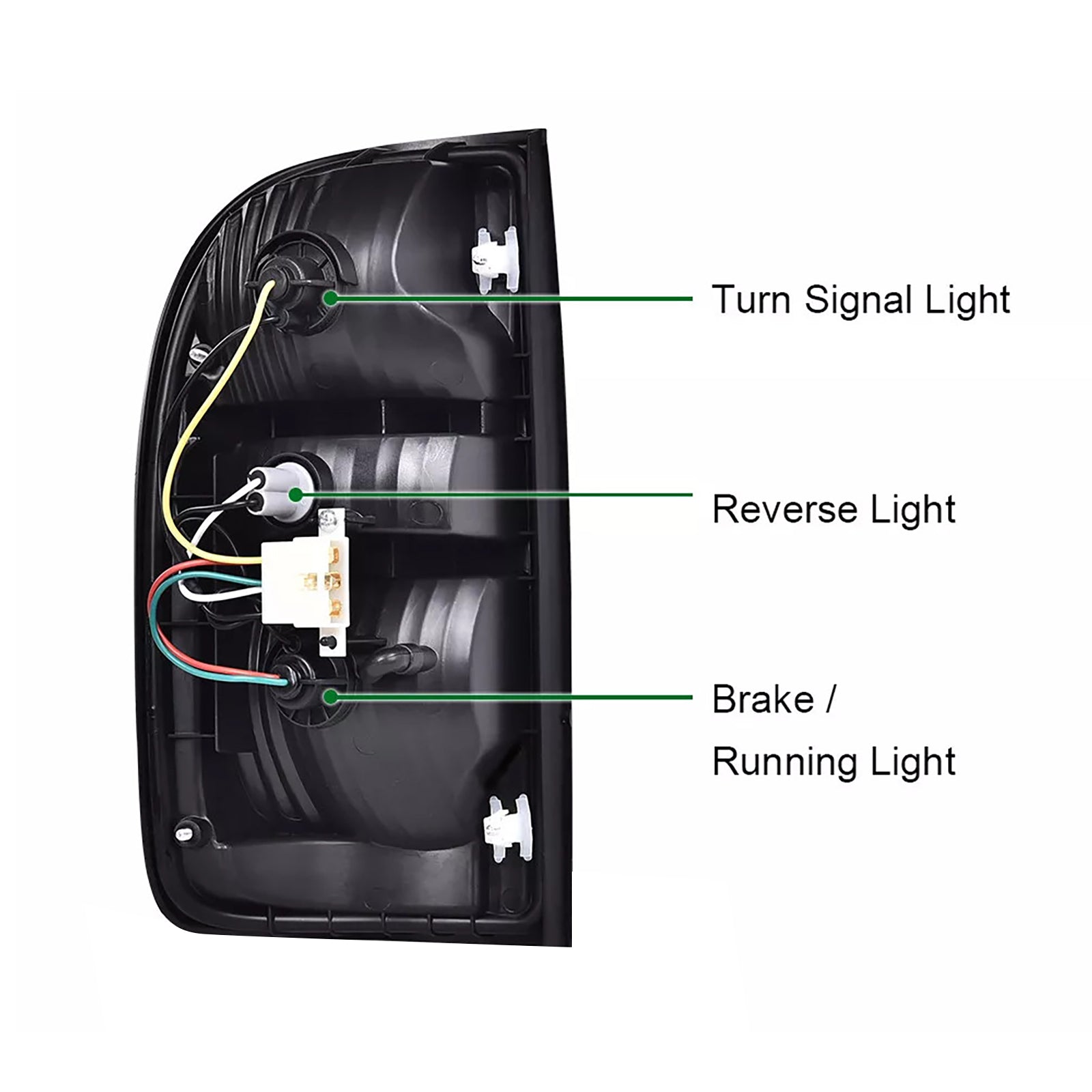 2001-2004 Toyota Tacoma W/lampen 2 stuks achterlichten lampen