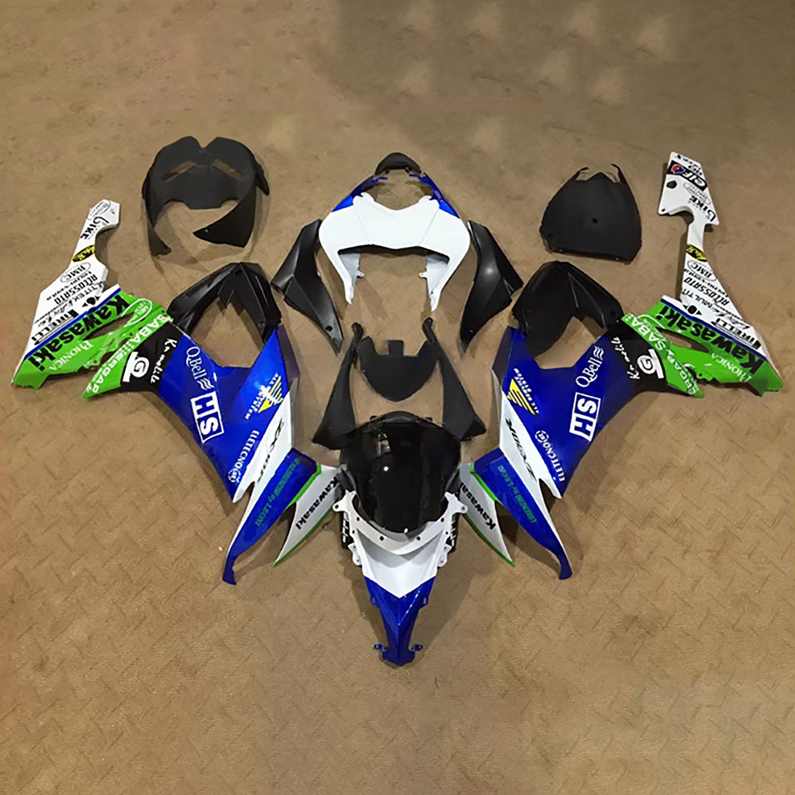 Kit carenatura iniezione carrozzeria in plastica ABS adatta per Kawasaki ZX10R 2008-2010