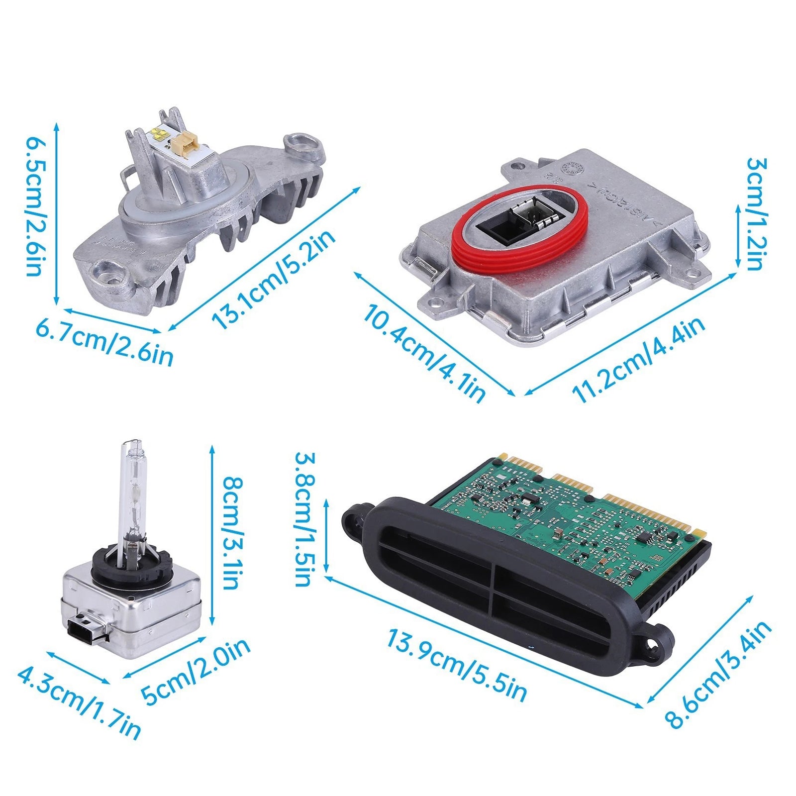 2013-2015 BMW 320i Adaptive Xenon Ballast Control Module Kit 63117398766 63117311243