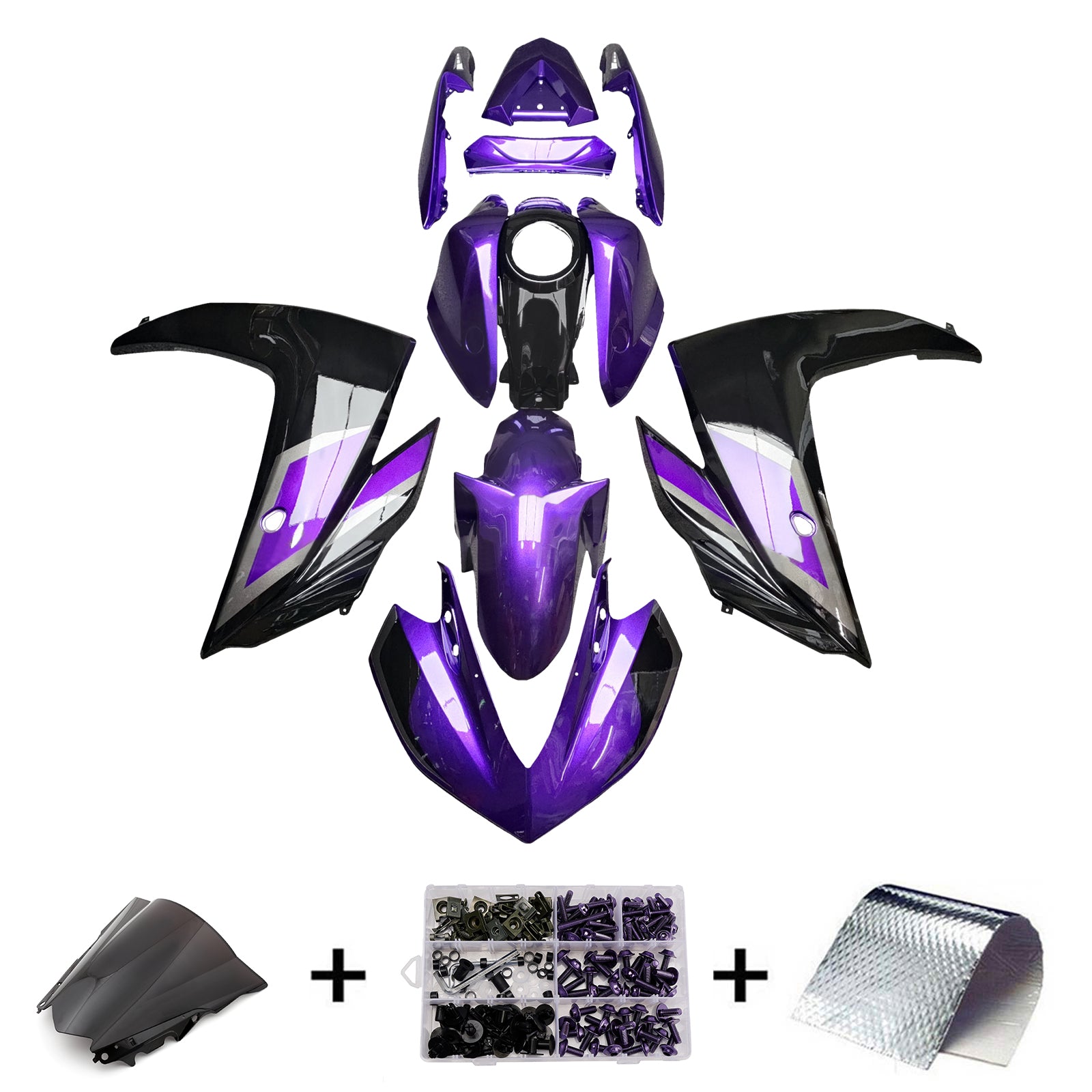 Injection Fairing Kit Bodywork ABS For Yamaha YZF-R3 2014-2018 R25 2015-2017