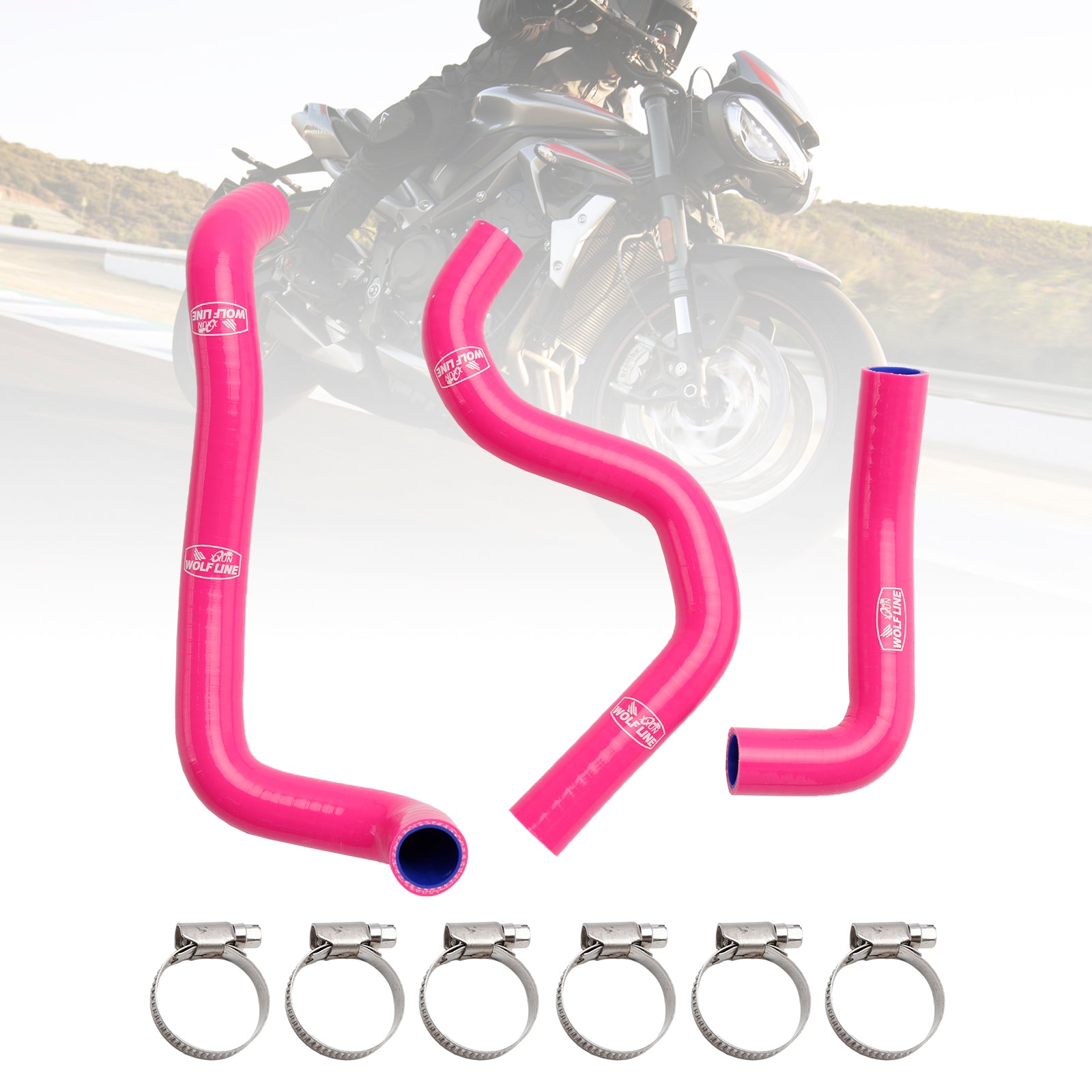 2020-2022 Street Triple 765 R RS Silicone Radiator coolant Hose kit