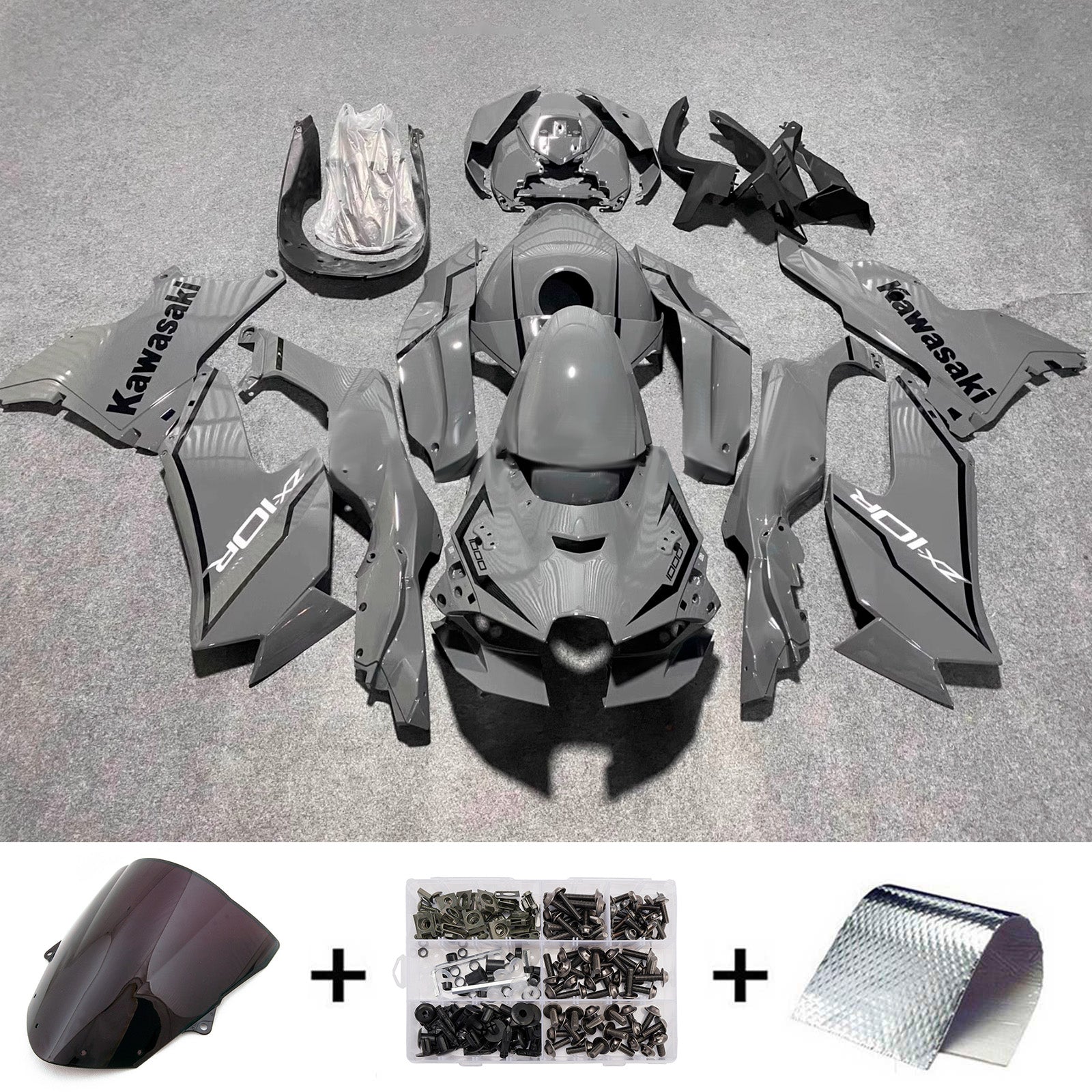 Kit carenatura iniezione carrozzeria in plastica ABS adatta per Kawasaki ZX-6R 2024-2025
