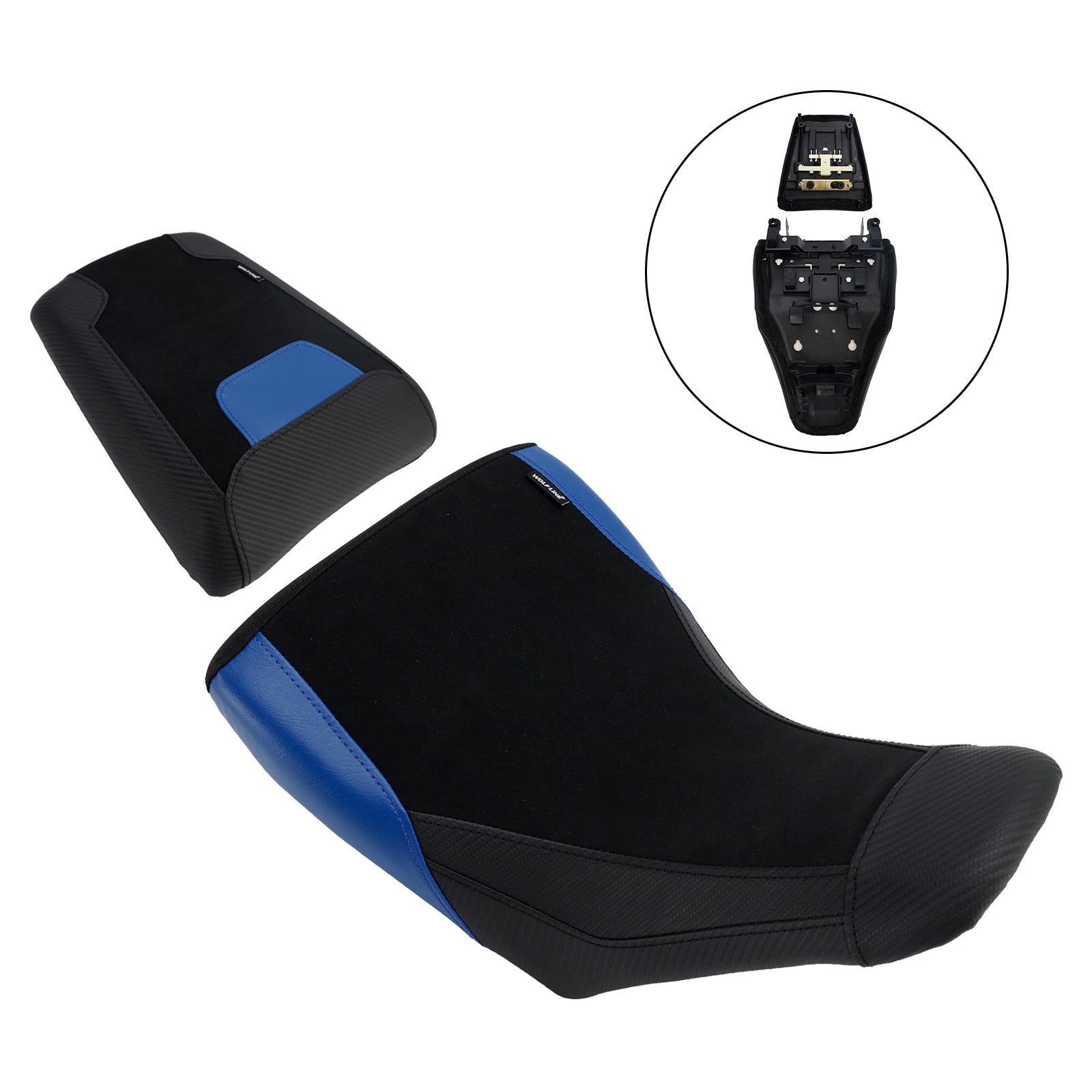 Front&Rear Raider Cushion Kit Lower Fit Blue For Suzuki V-Strom Dl1050 23-25