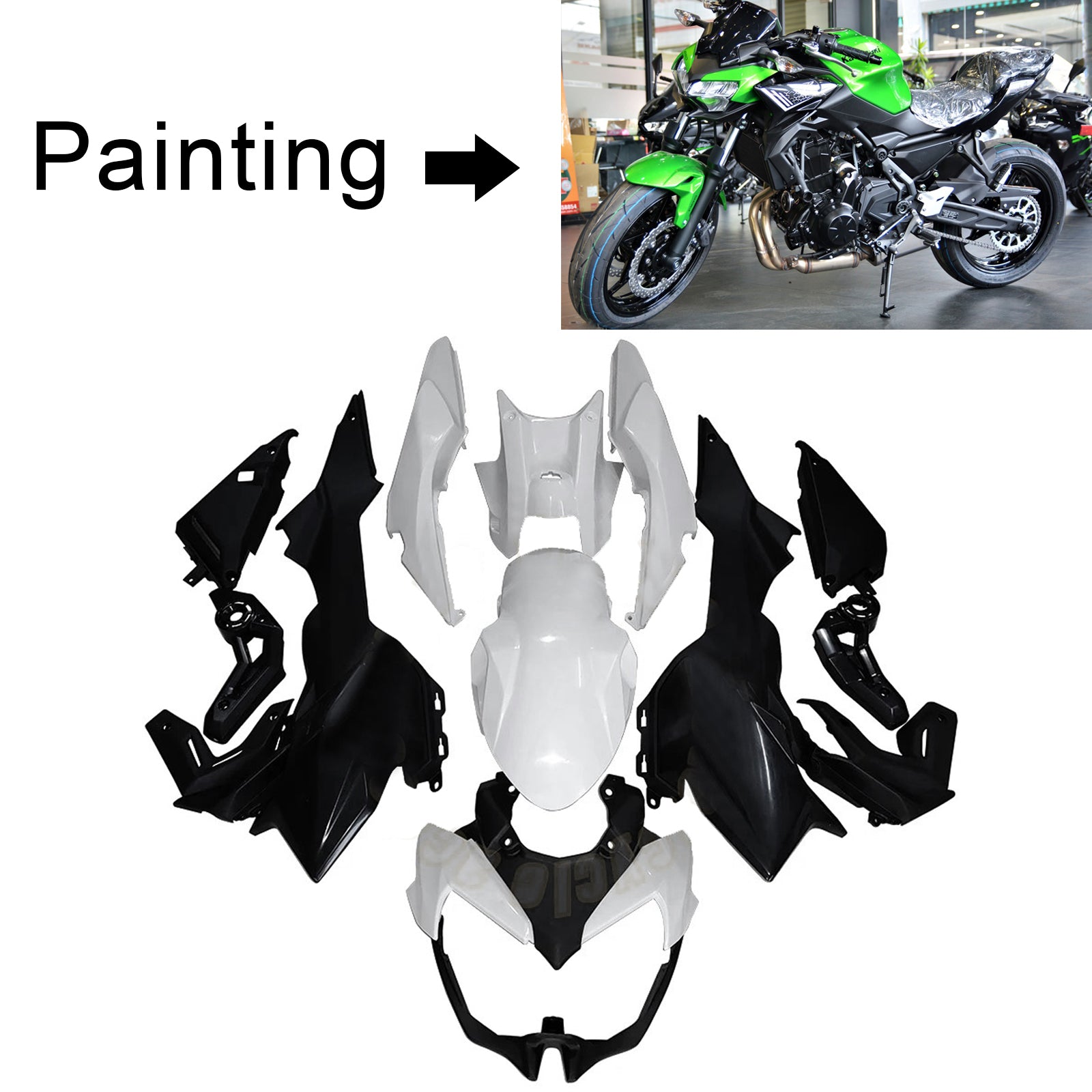 2020-2023 Kawasaki Z650 Injection Fairing Kit Bodywork Plastic ABS