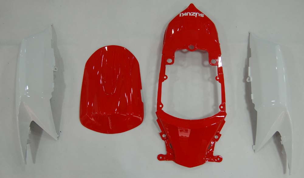 2008-2010 Suzuki GSXR 600 750 Red White Black GSXR Racing Fairings Generic