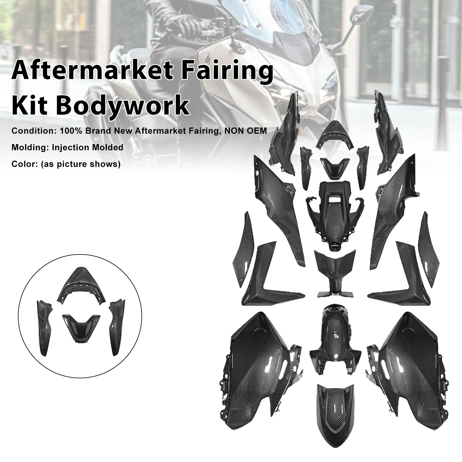Kit de carénage de carrosserie par injection pour Yamaha TMAX560 2025-2026