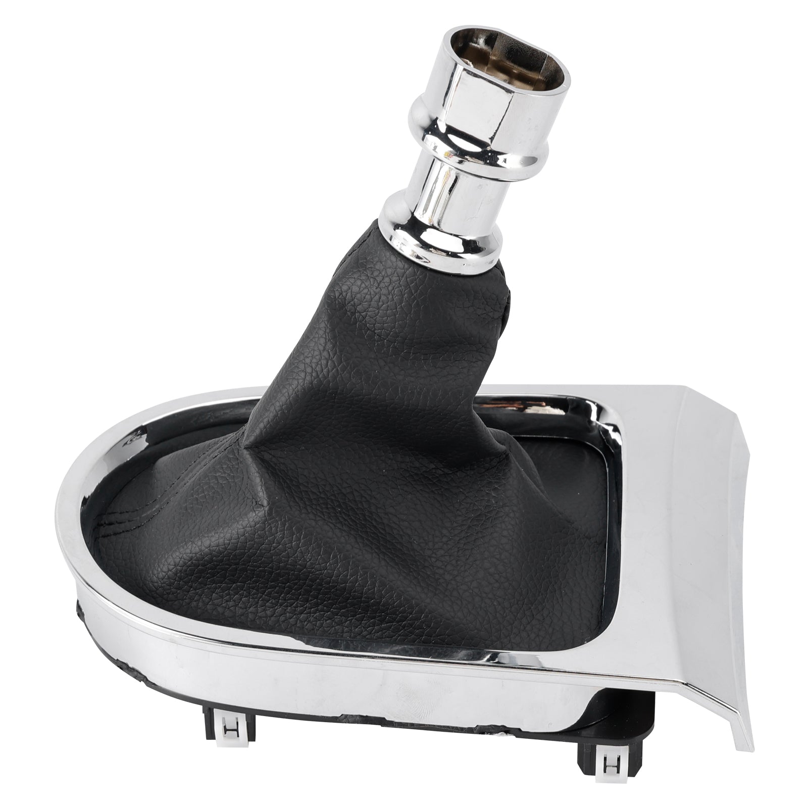 2015-2017 Ford Mustang Manual Gear Shift Boot Chrome Sync Trim GR3Z-7277-AA