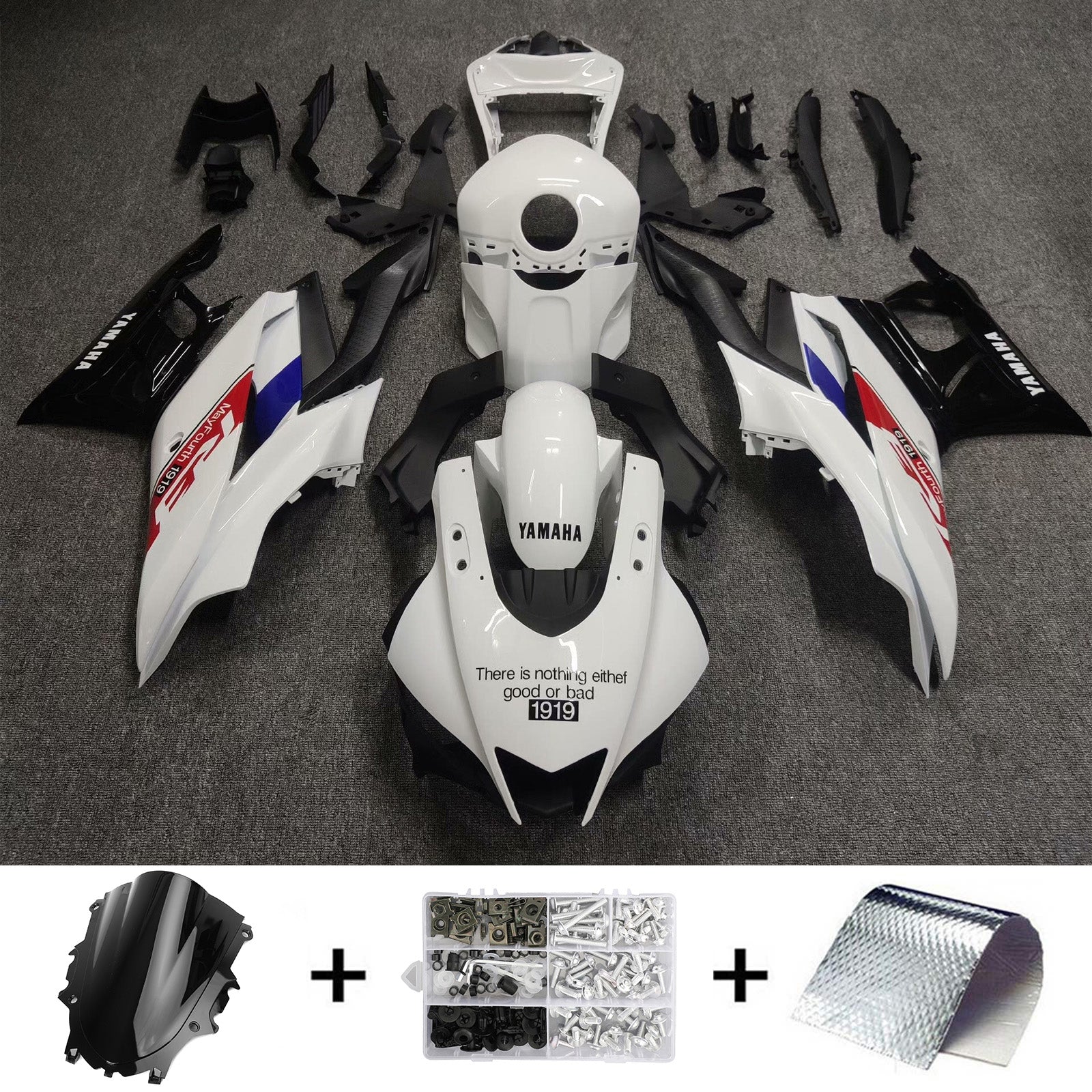 Kit de carénage d'injection Yamaha YZF-R3 R25 2019-2021, carrosserie en plastique ABS