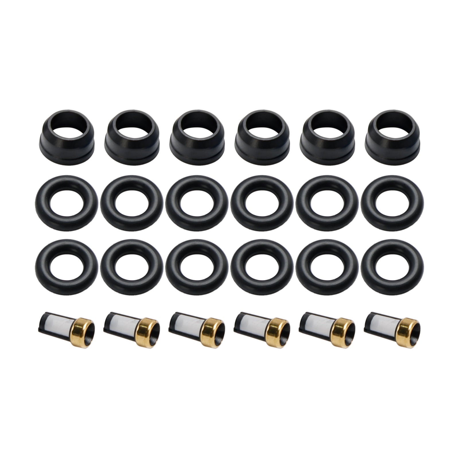 6 PCS Kit de reparo de injetor de combustível O-Rings FJ318 Fit Buick Fit Chevy Fit Pontiac