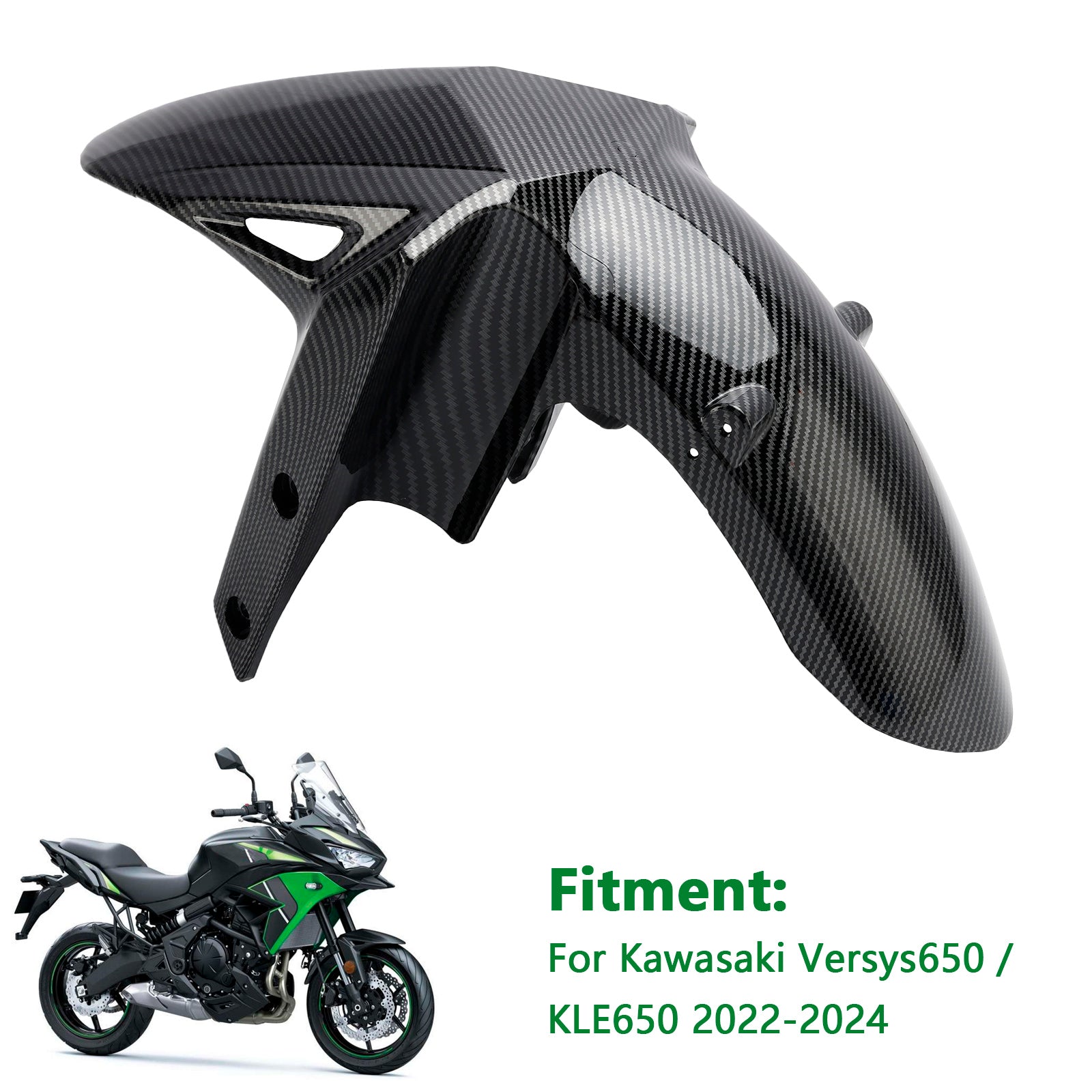 Voorspatbord spatbord kuip voor Kawasaki Versys 650 KLE650 2022-2024