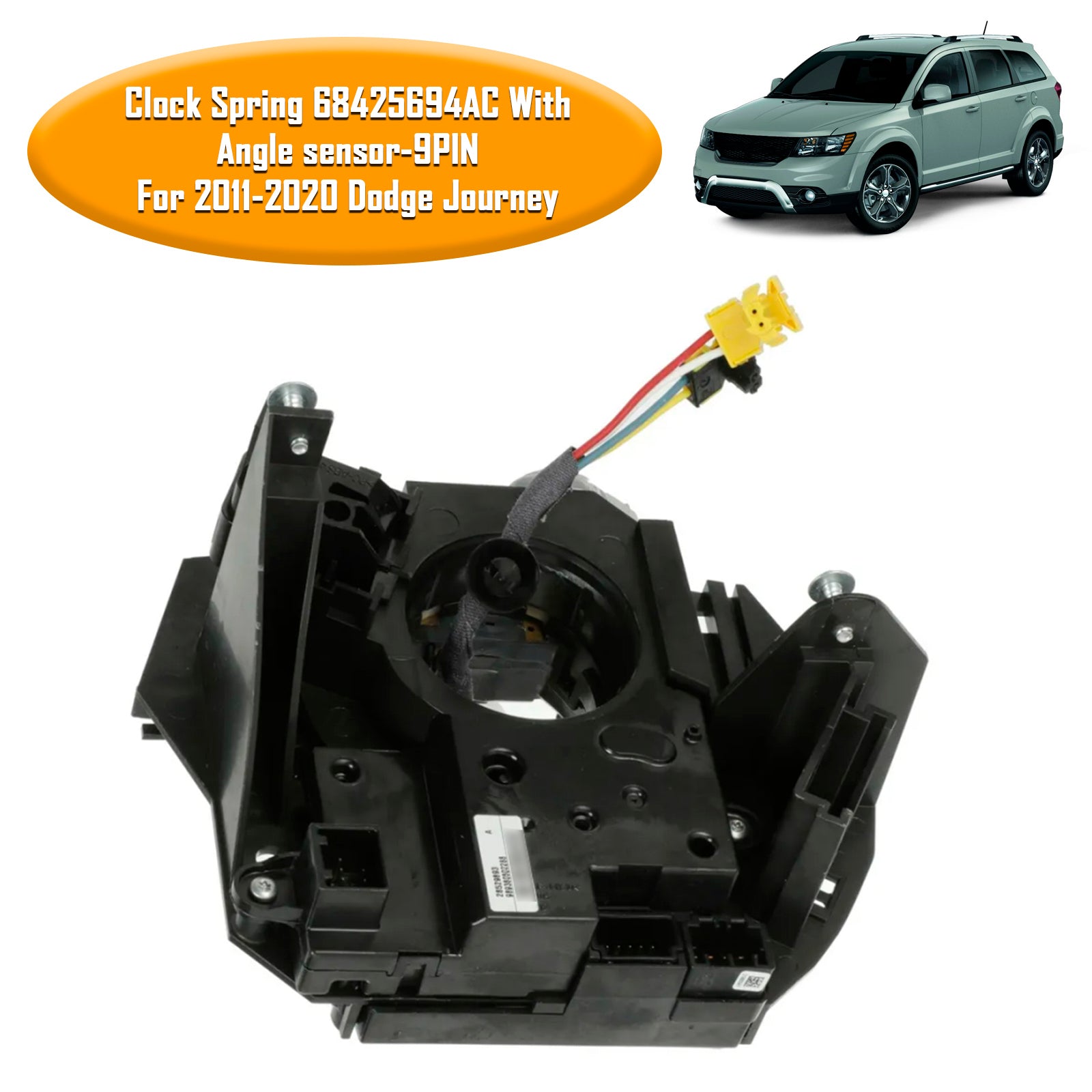 Clock Spring 68425694AC For Dodge Journey 2011-2020 With Angle sensor-9PIN