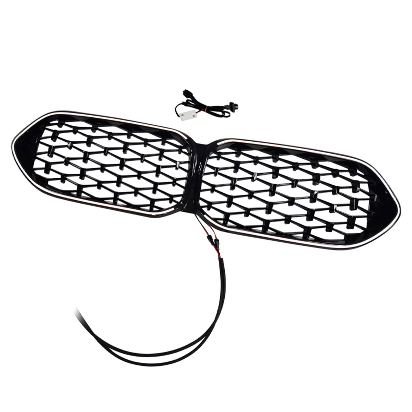 Gloss Black Front Grille Grill Fit BMW 2 Series F44 2020-2023 Coupe Diamond