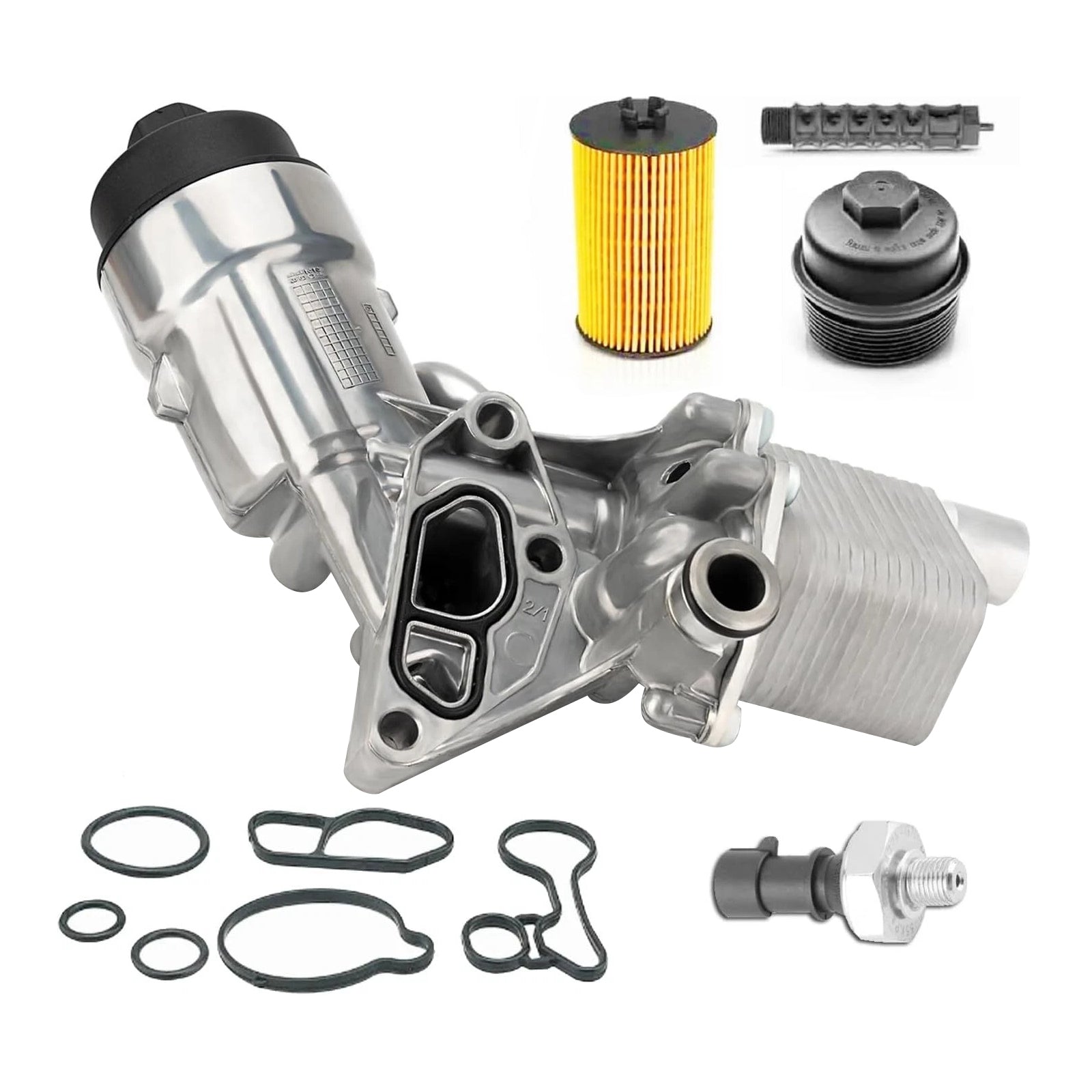 2015-2019 Chevrolet Trax 1.4L L4 - Gas Oil Filter Housing Oil Cooler 55566784 55593189 55594651