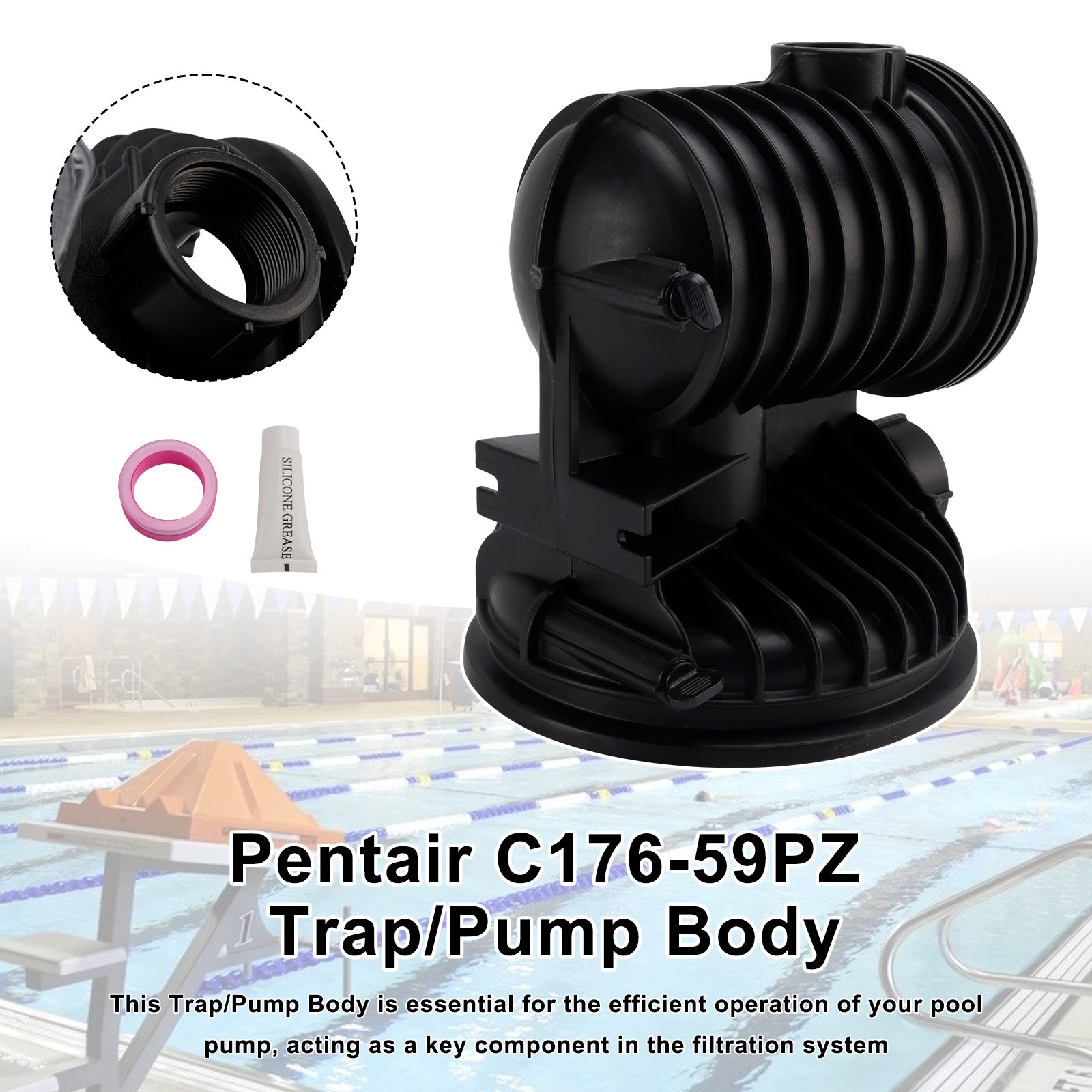 C176-59PZ Tank Body Assembly 15" For Pentair DuraGlas II Pumps