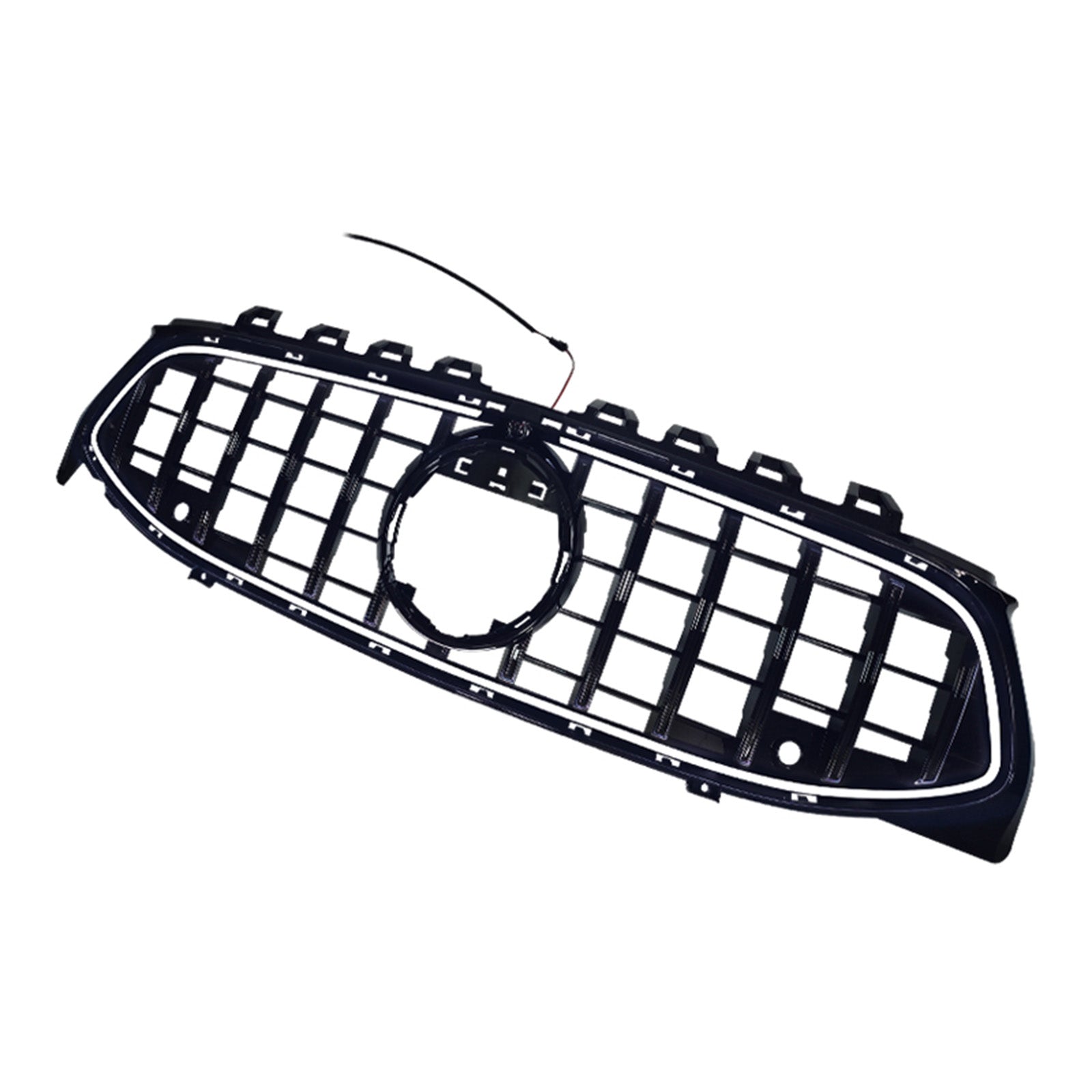 Black Front Bumper Grille Grill Fit Mercedes CLA-Class W118 C118 2020-2024 GT