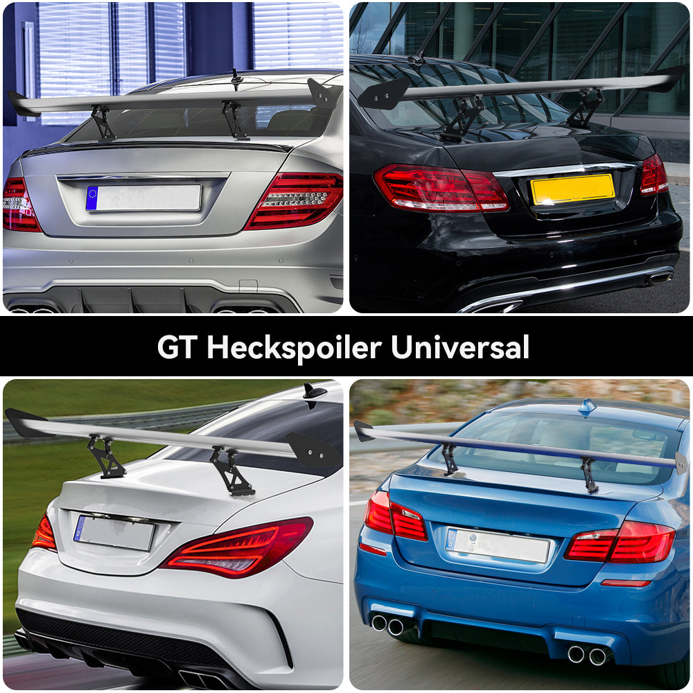 135cm Universal Hatch Adjustable Aluminum GT Rear Trunk Racing Spoiler Wing Generic