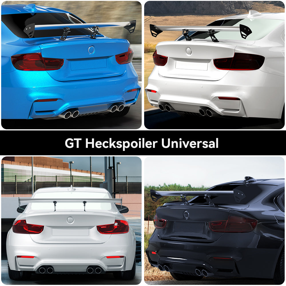 Universal Adjustable Lightweight GT Aluminum Rear Trunk Wing Racing Spoiler Generic