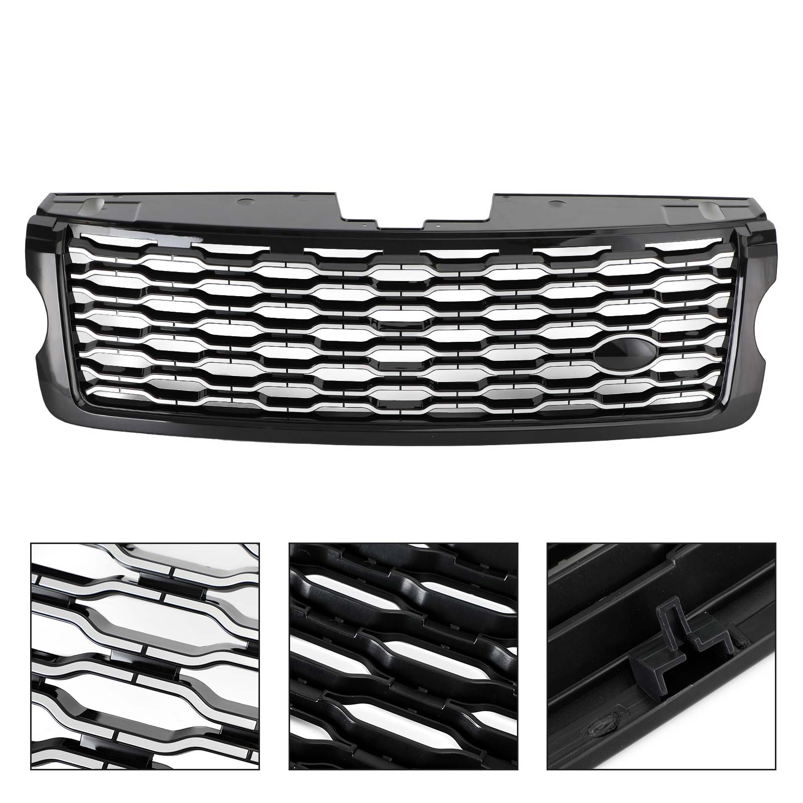 Front Bumper Upper Grille Grill Fit Land Rover Range Rover Vogue L405 2013-2017