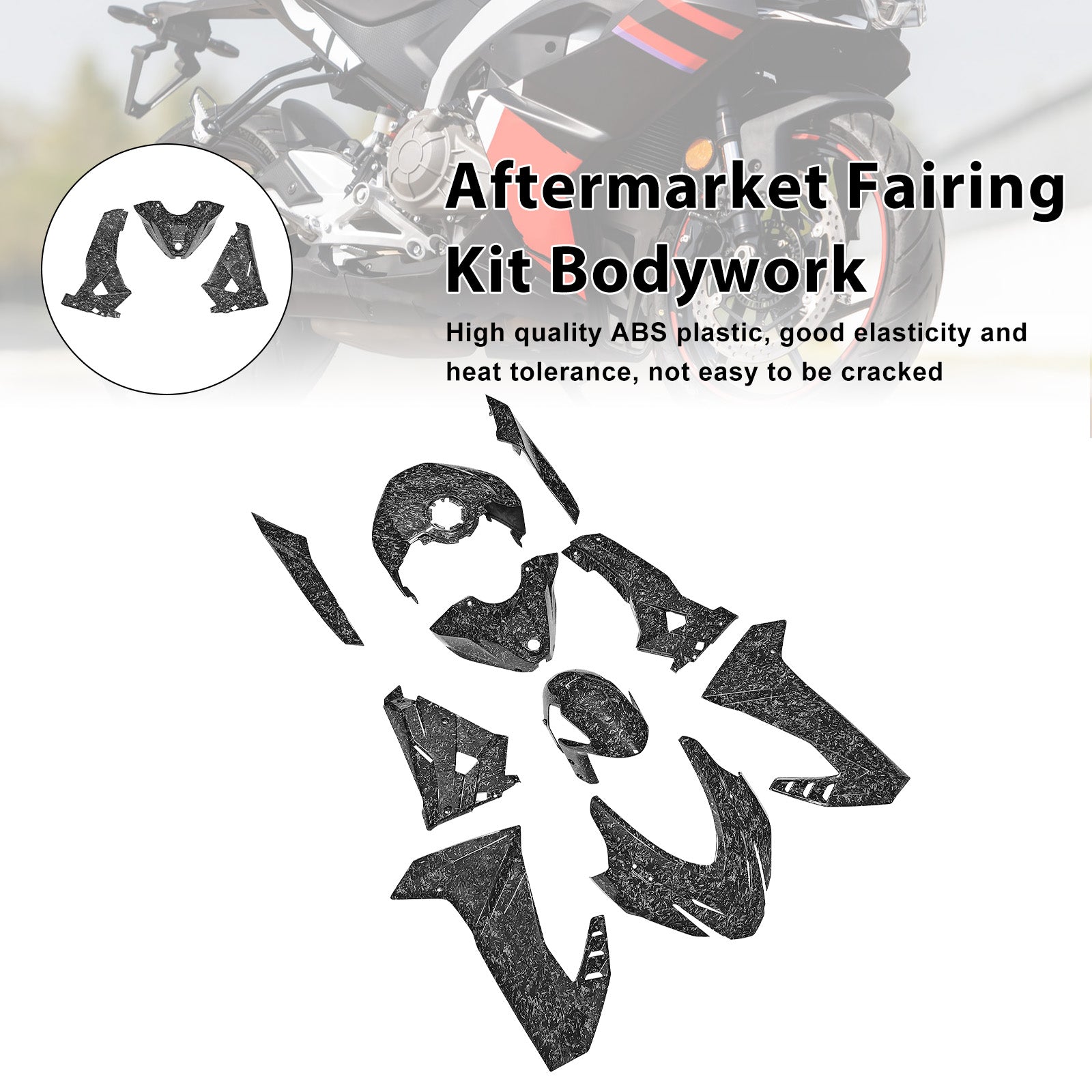 Injection ABS Plastic Bodywork Fairing Kit for Aprilia RS457 2024-2025 02#