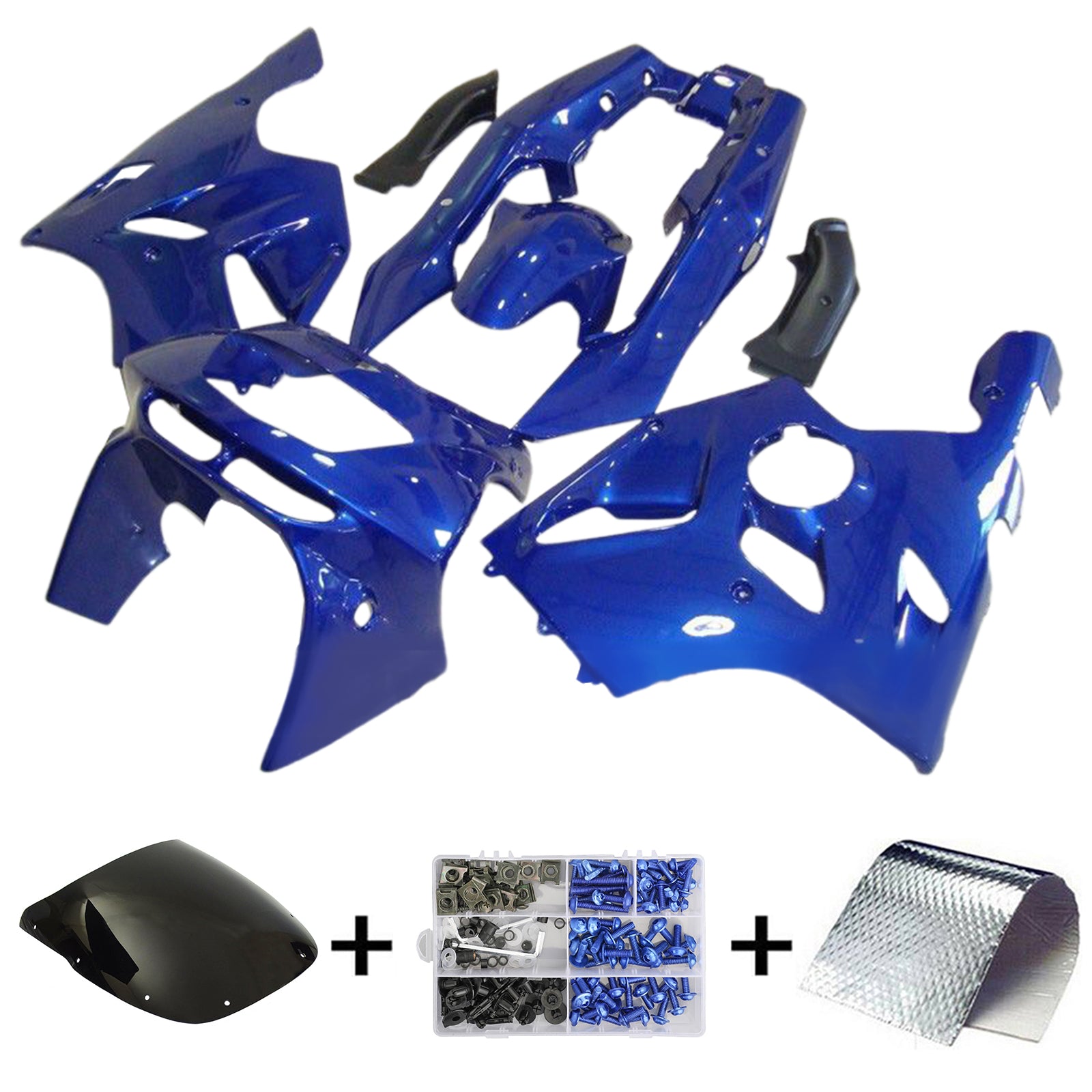 1994-1997 Kawasaki ZX-6R Kit de carénage d'injection carrosserie plastique ABS