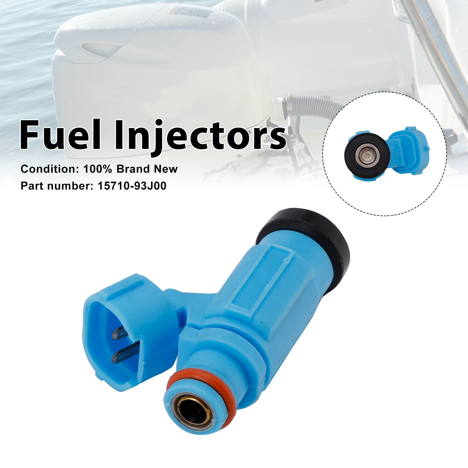 Fuel Injectors 15710-93J00 For Suzuki Outboard 200HP 225HP 250HP