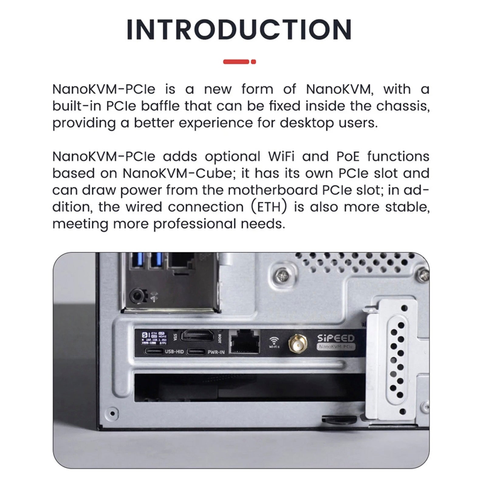 Sipeed NanoKVM-PCIe-afstandsbedieningsserver RISC-VPiKVM installatie op afstand van het bureaublad